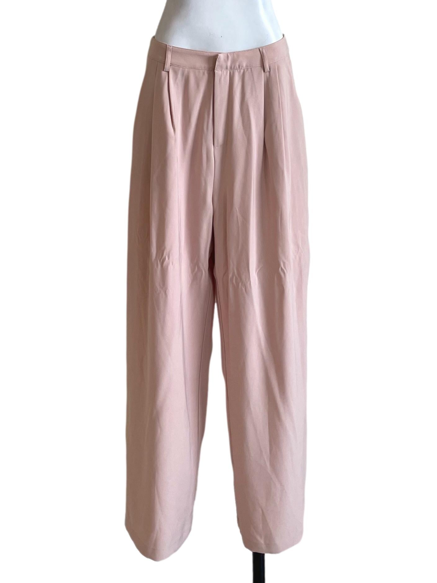 Peach Wide Leg Pants