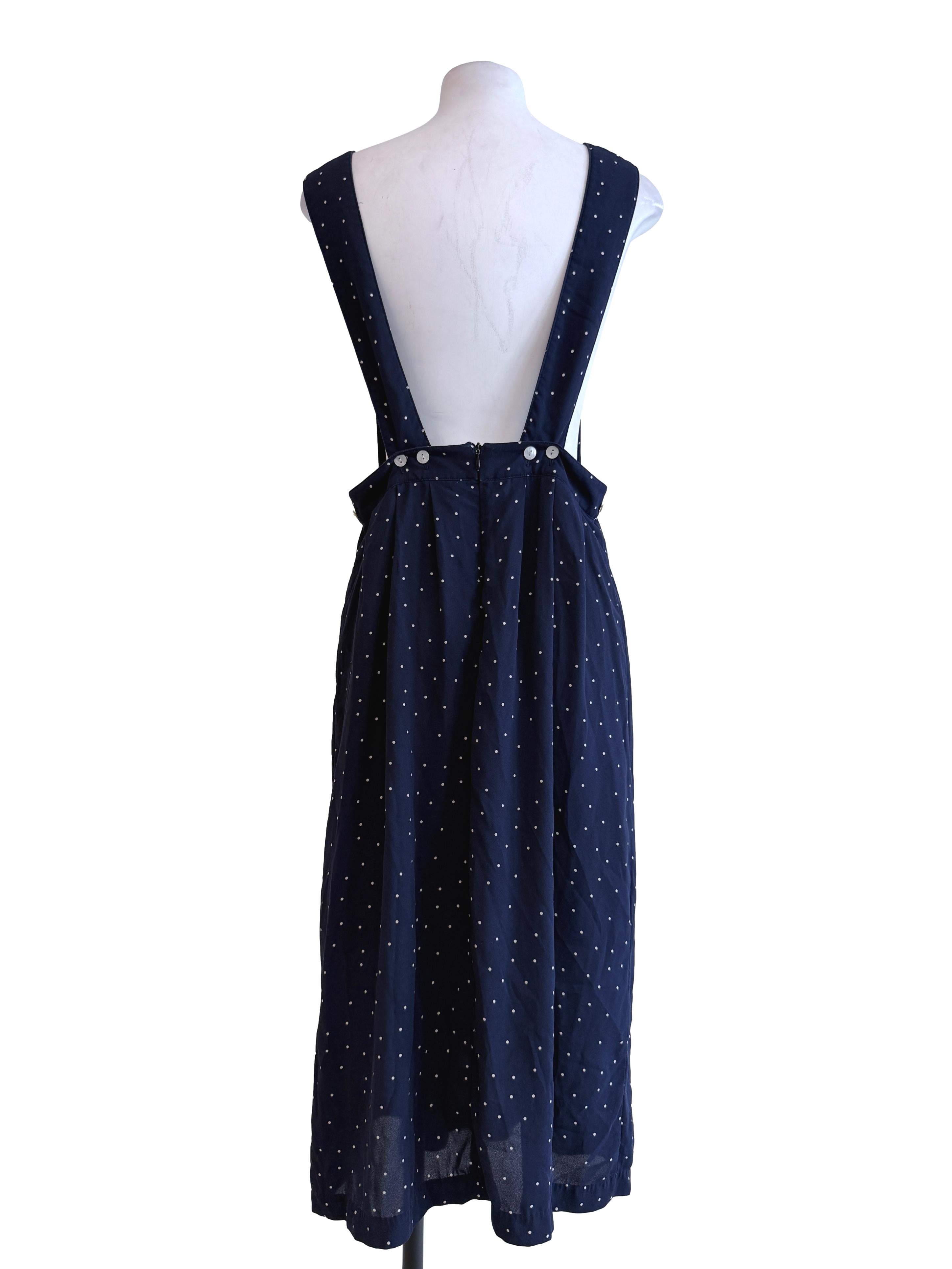 Blue Polka Dot Apron Dress