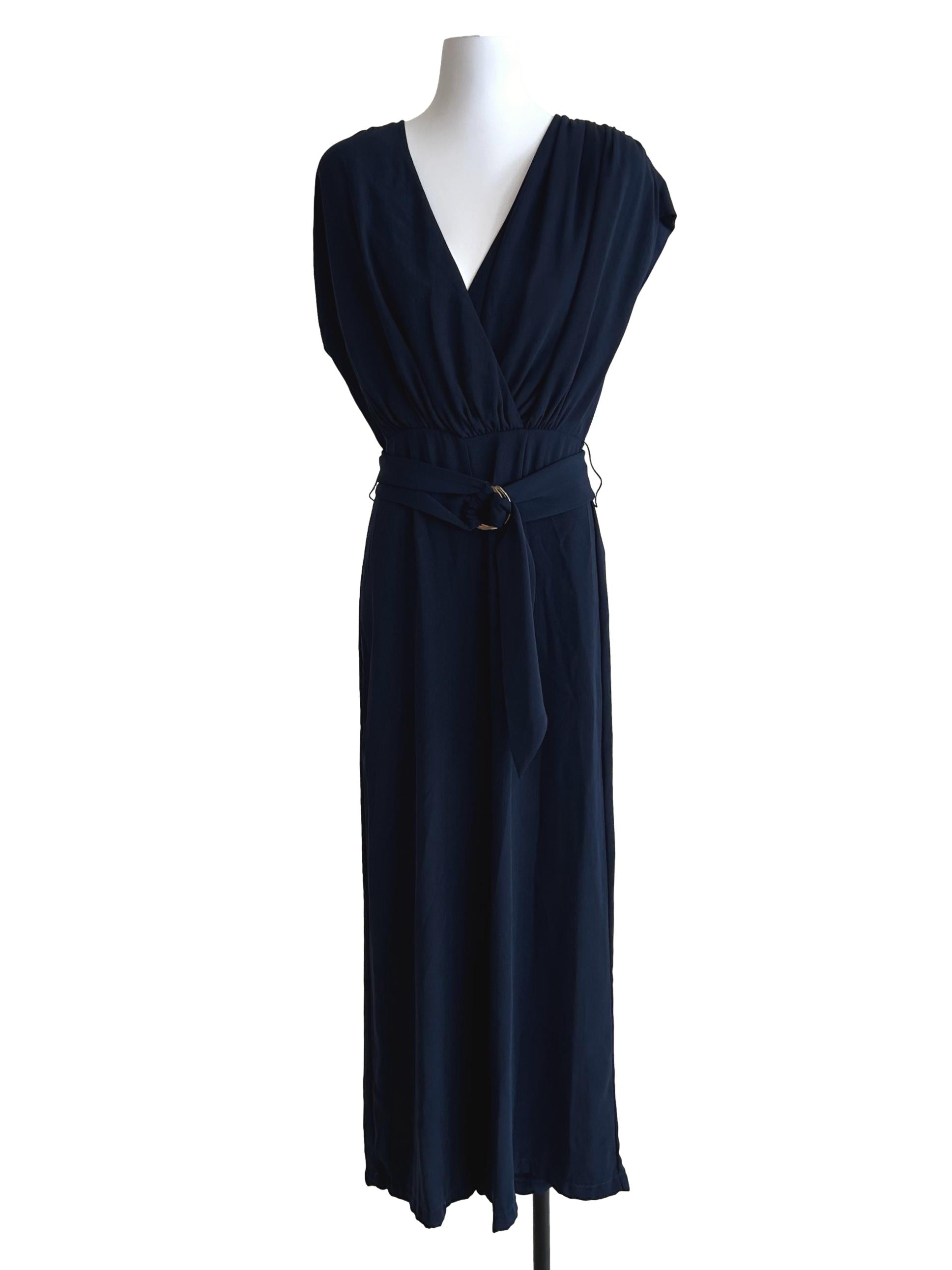 Indigo Blue Empire Jumpsuit