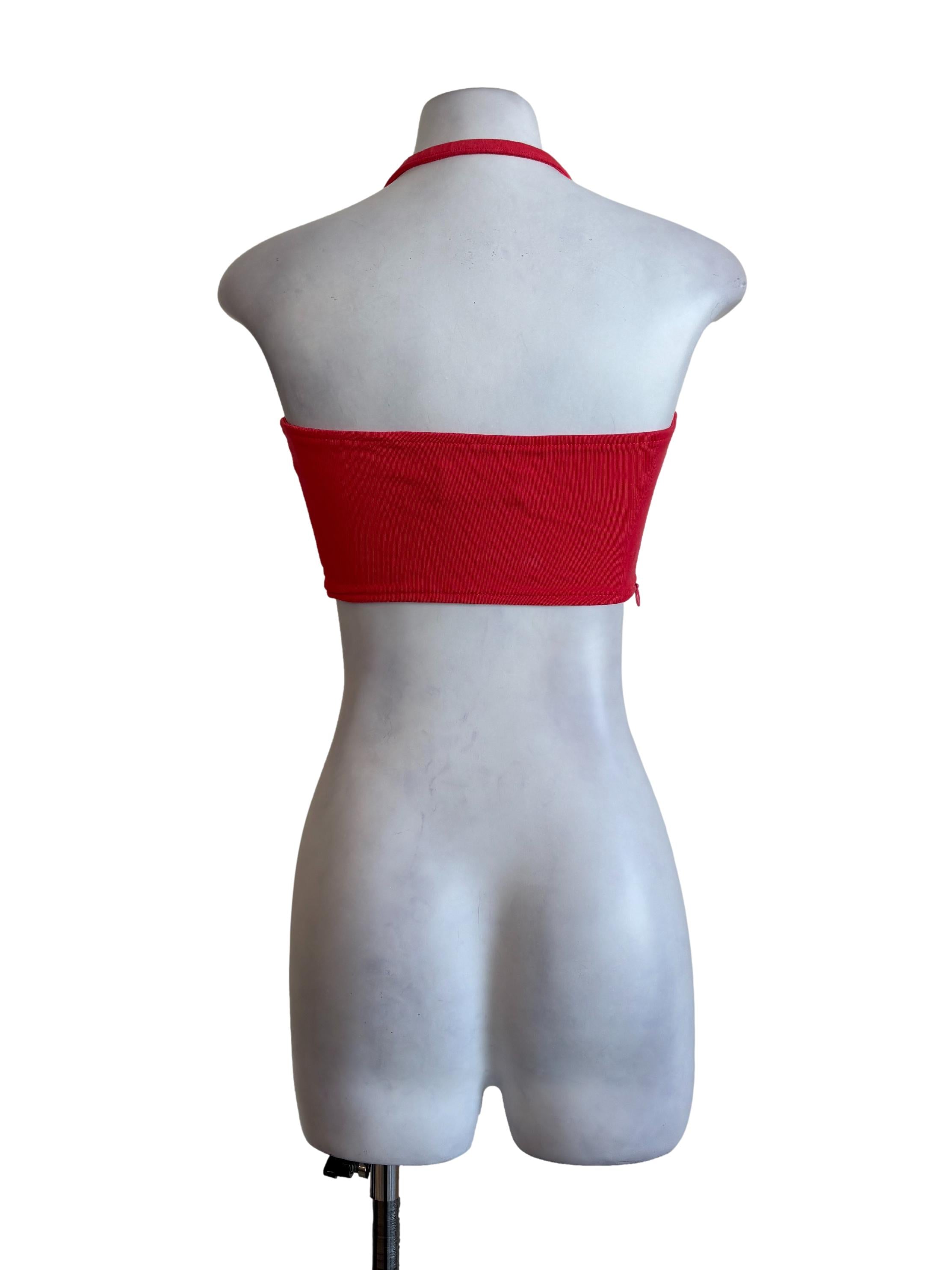 Neon Pink Halter Bralette YHF