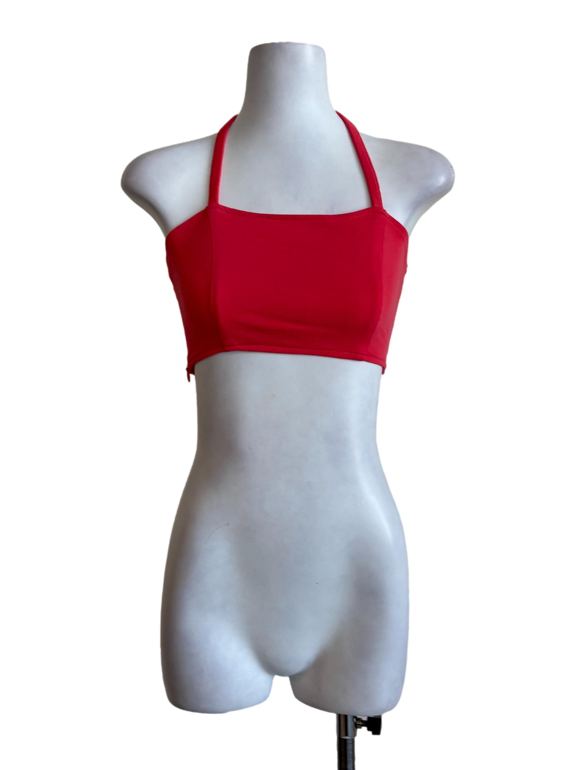 Neon Pink Halter Bralette YHF