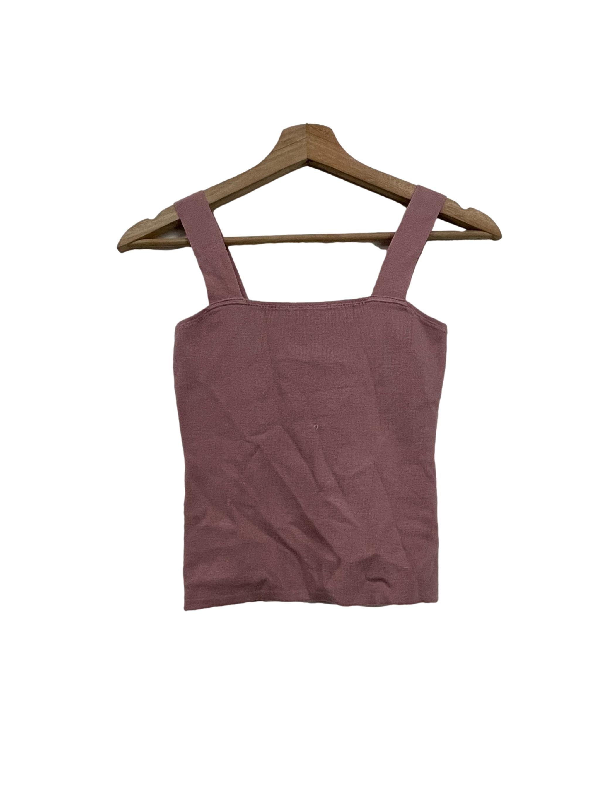 Pink Square Neck Cami Spag Top