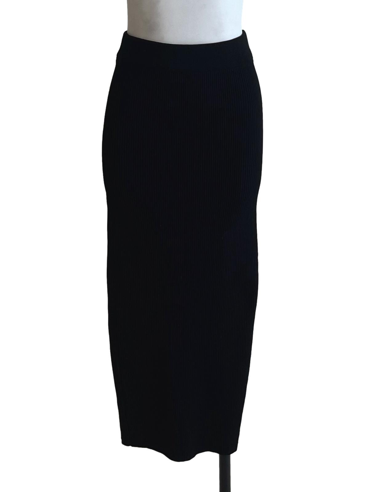 Black High-Waisted Pencil Skirt