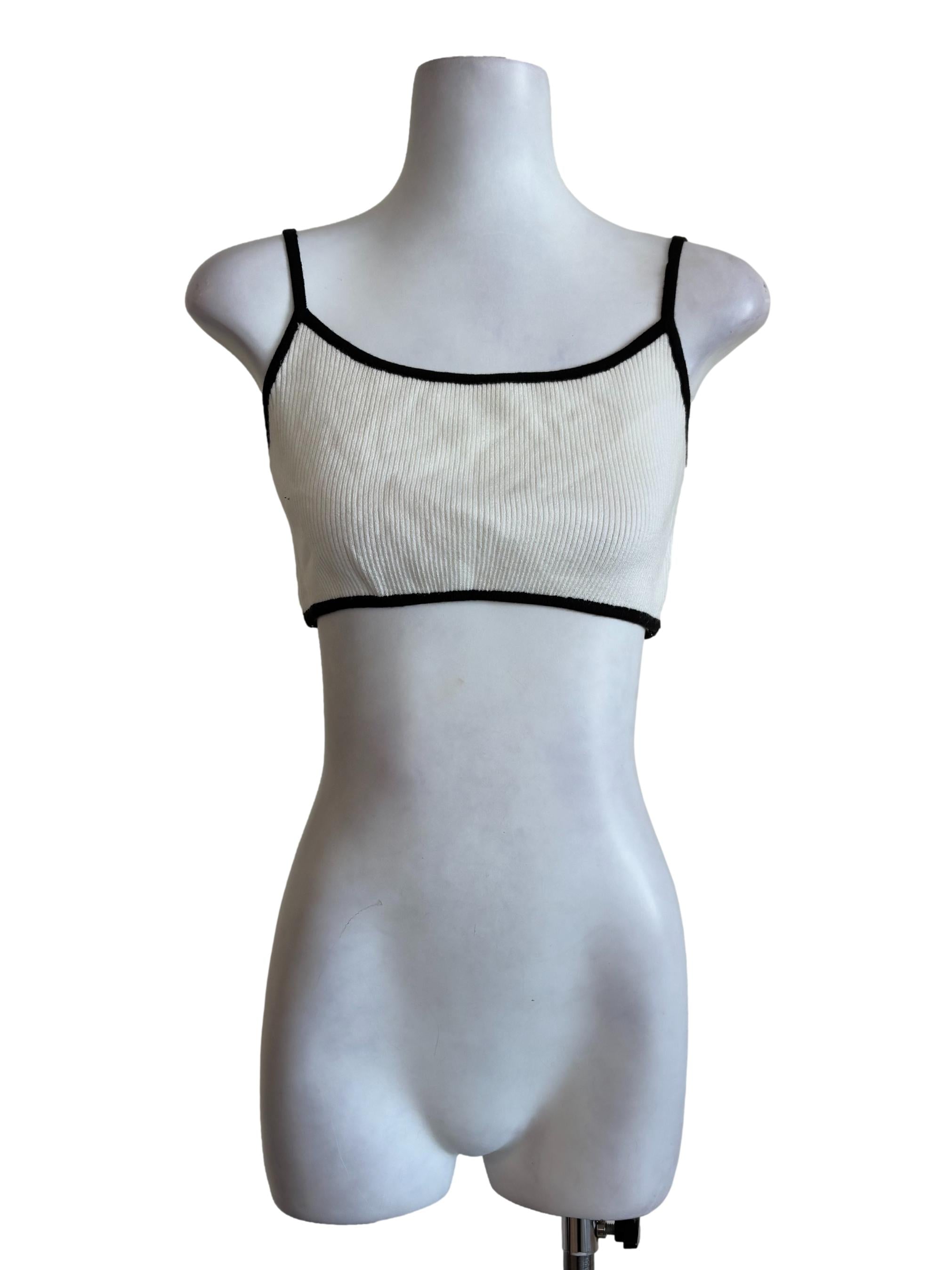 White Knitted Brallete YHF