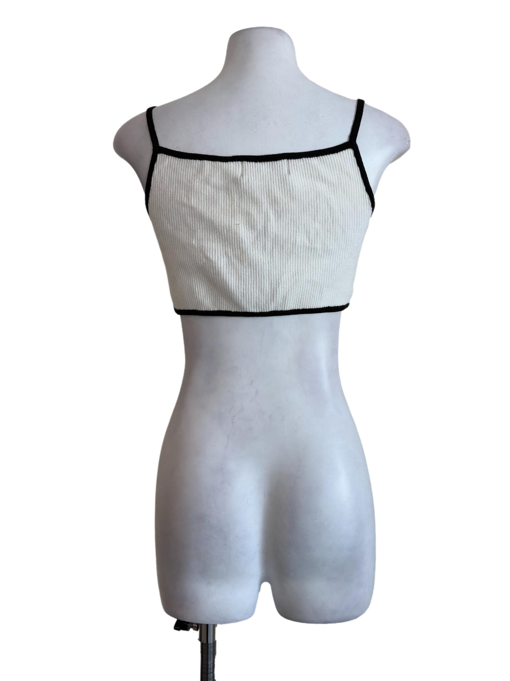 White Knitted Brallete YHF