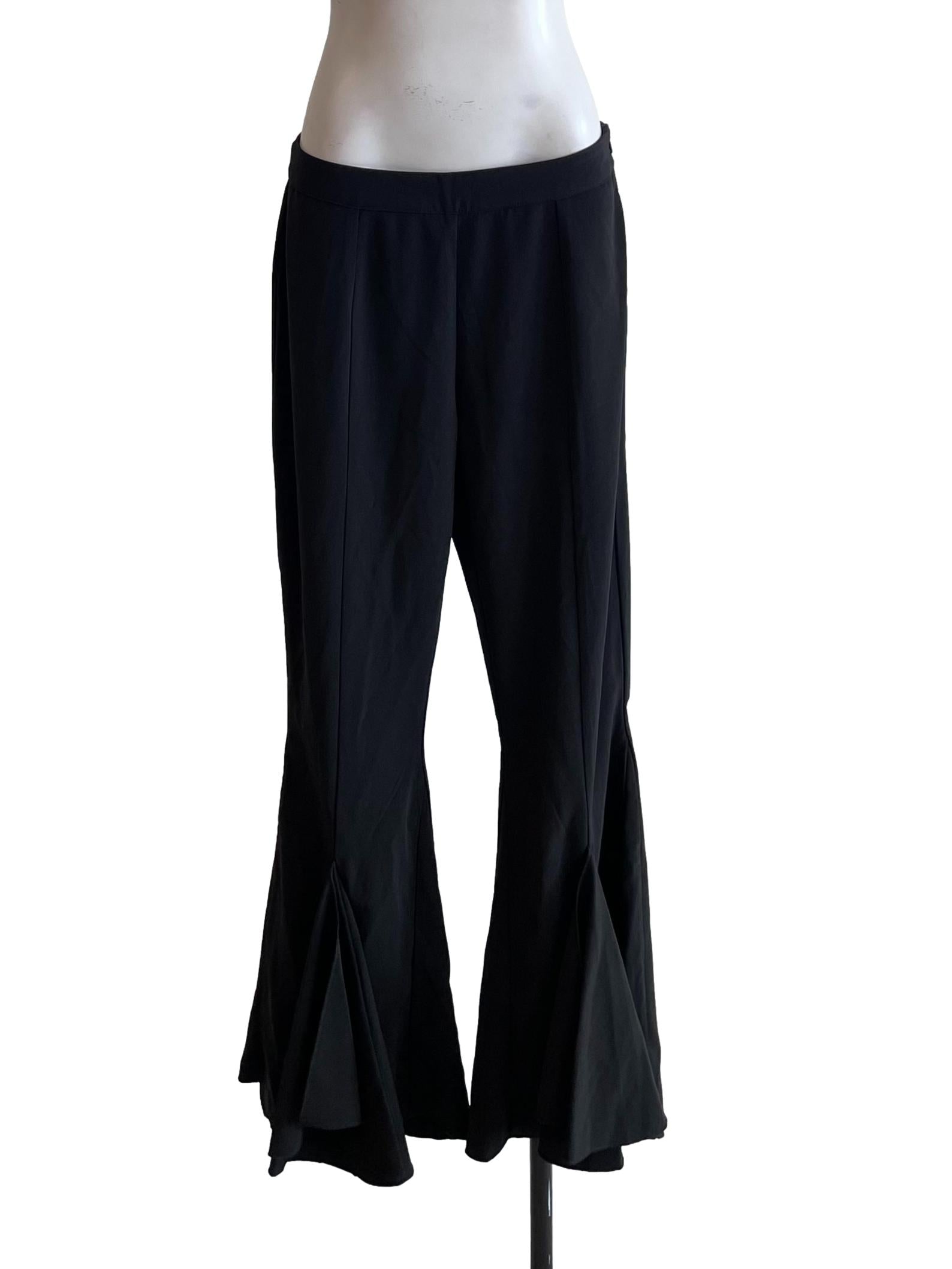 Charcoal Godet Pants