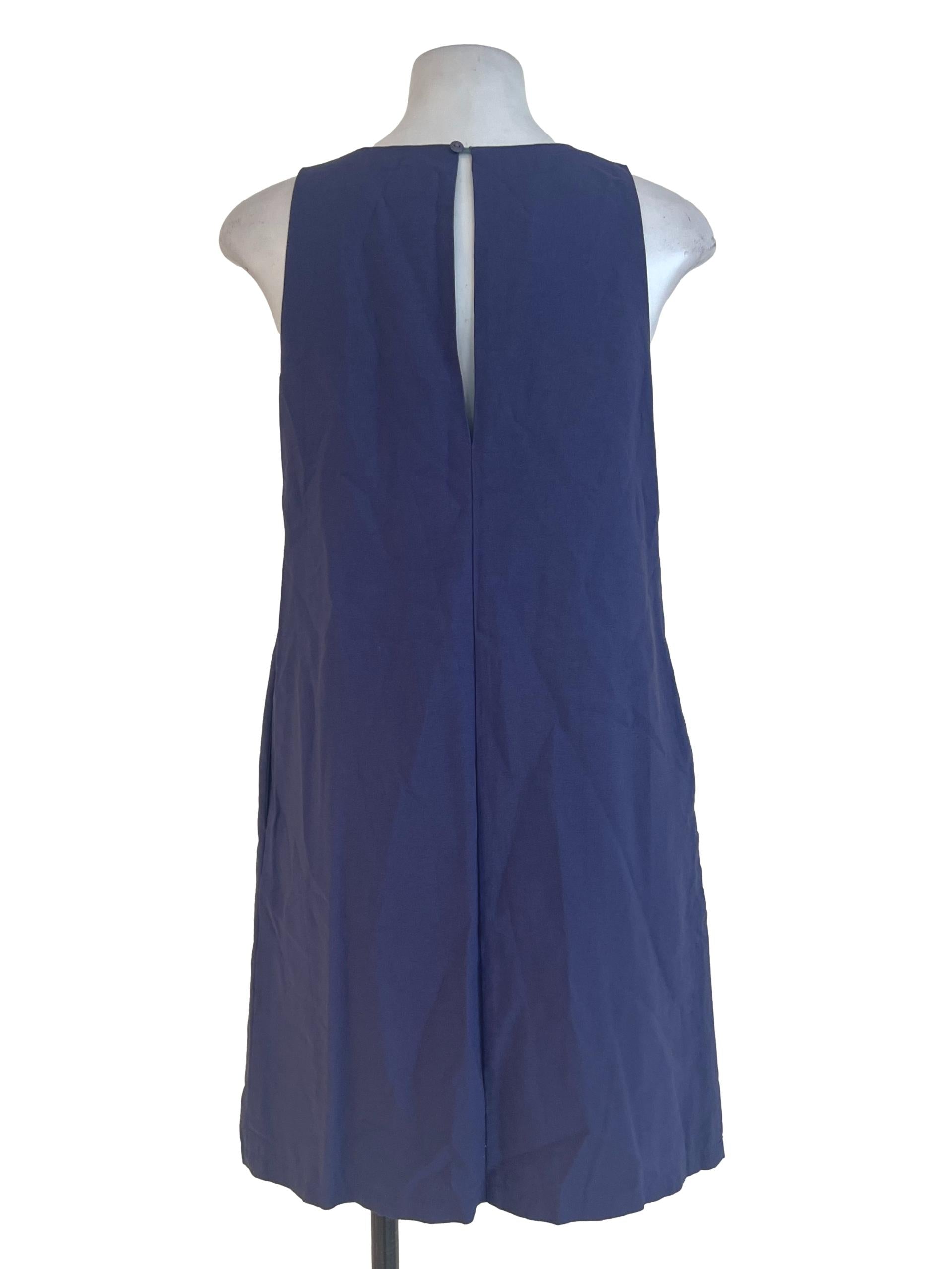 Dusty Dark Blue Mini Dress