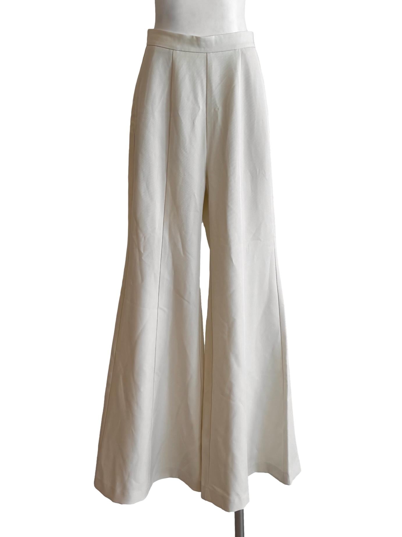 Ivory White Bootcut Pants