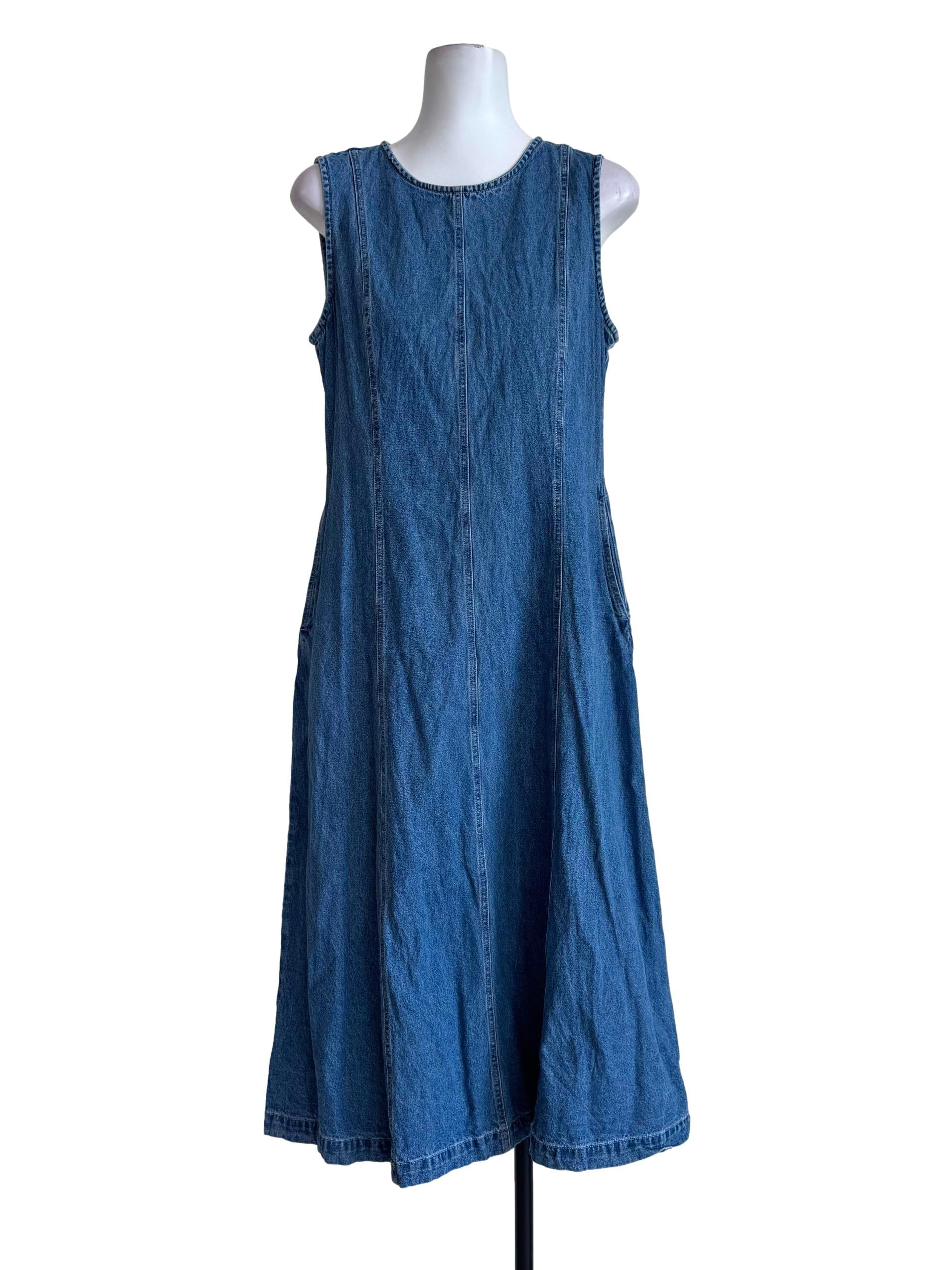 Denim Blue Sleeveless Dress