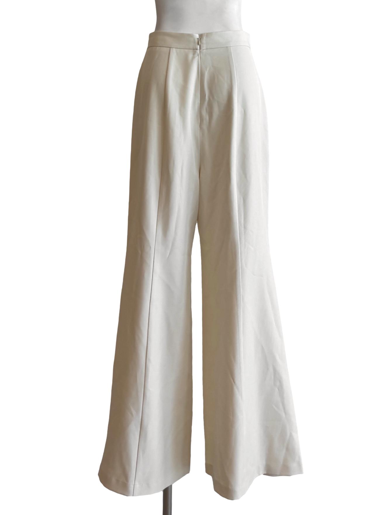 Ivory White Bootcut Pants