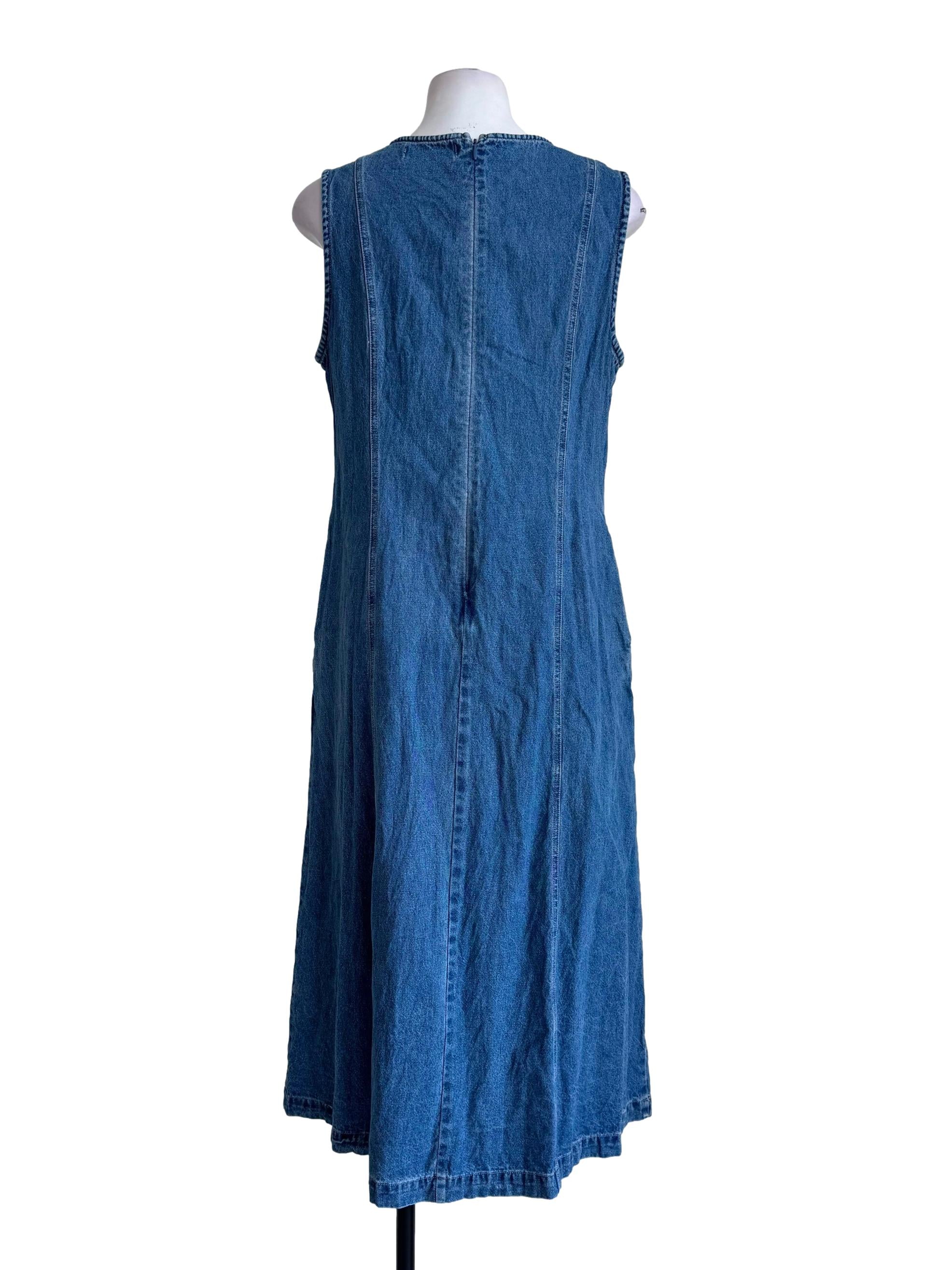 Denim Blue Sleeveless Dress