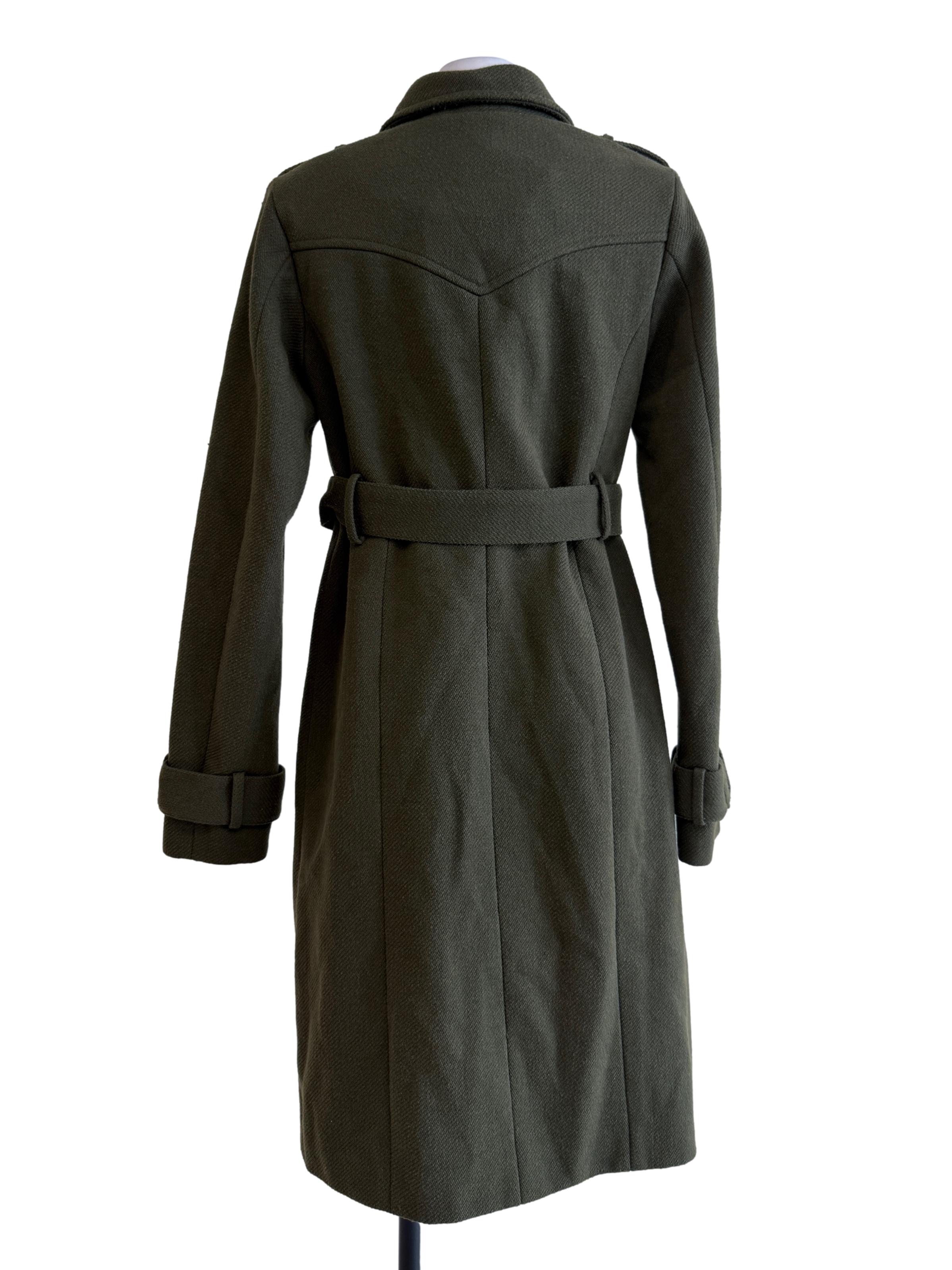 Moss Green Wool Coat