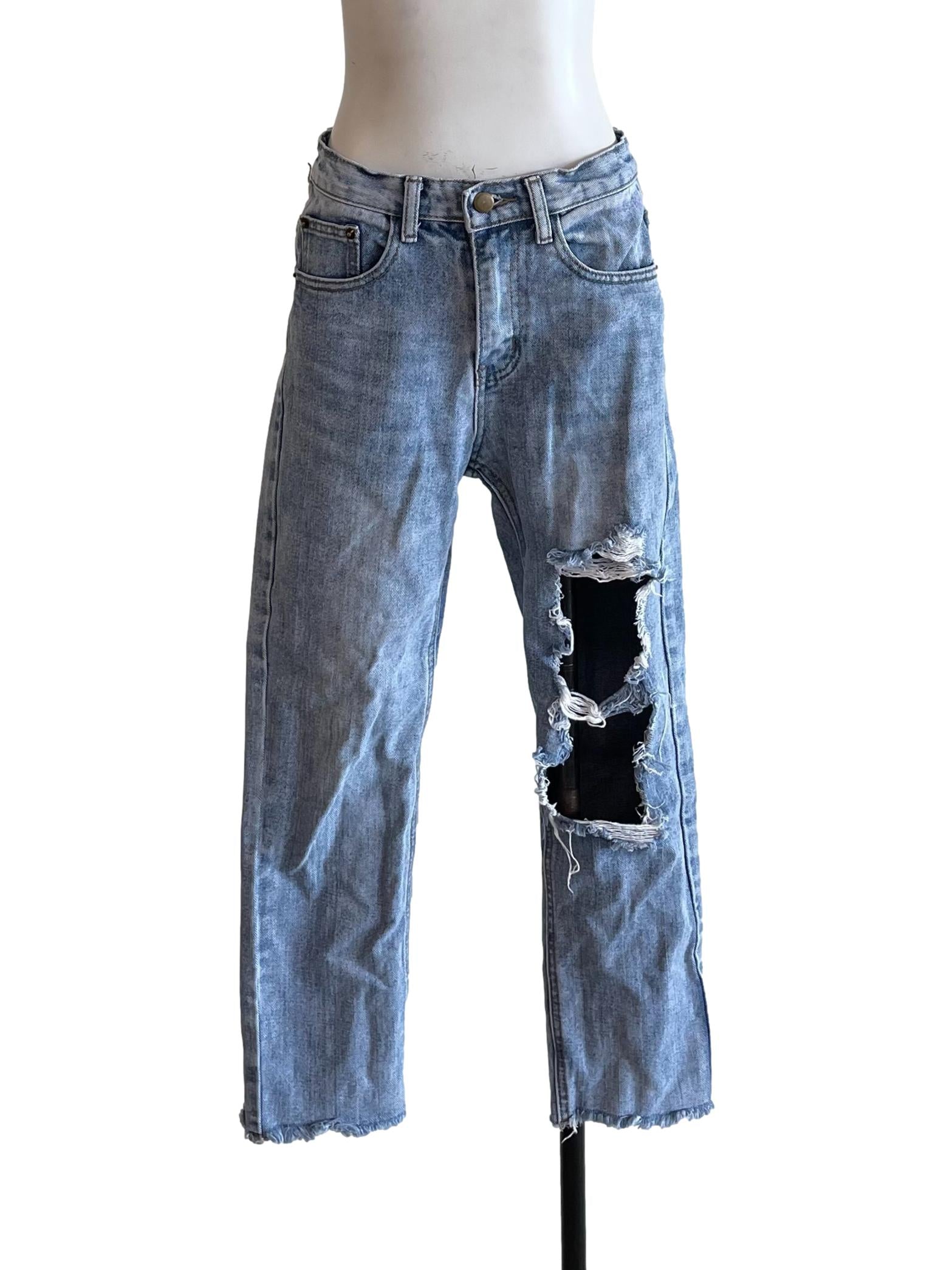 Light Blue Ripped Jeans