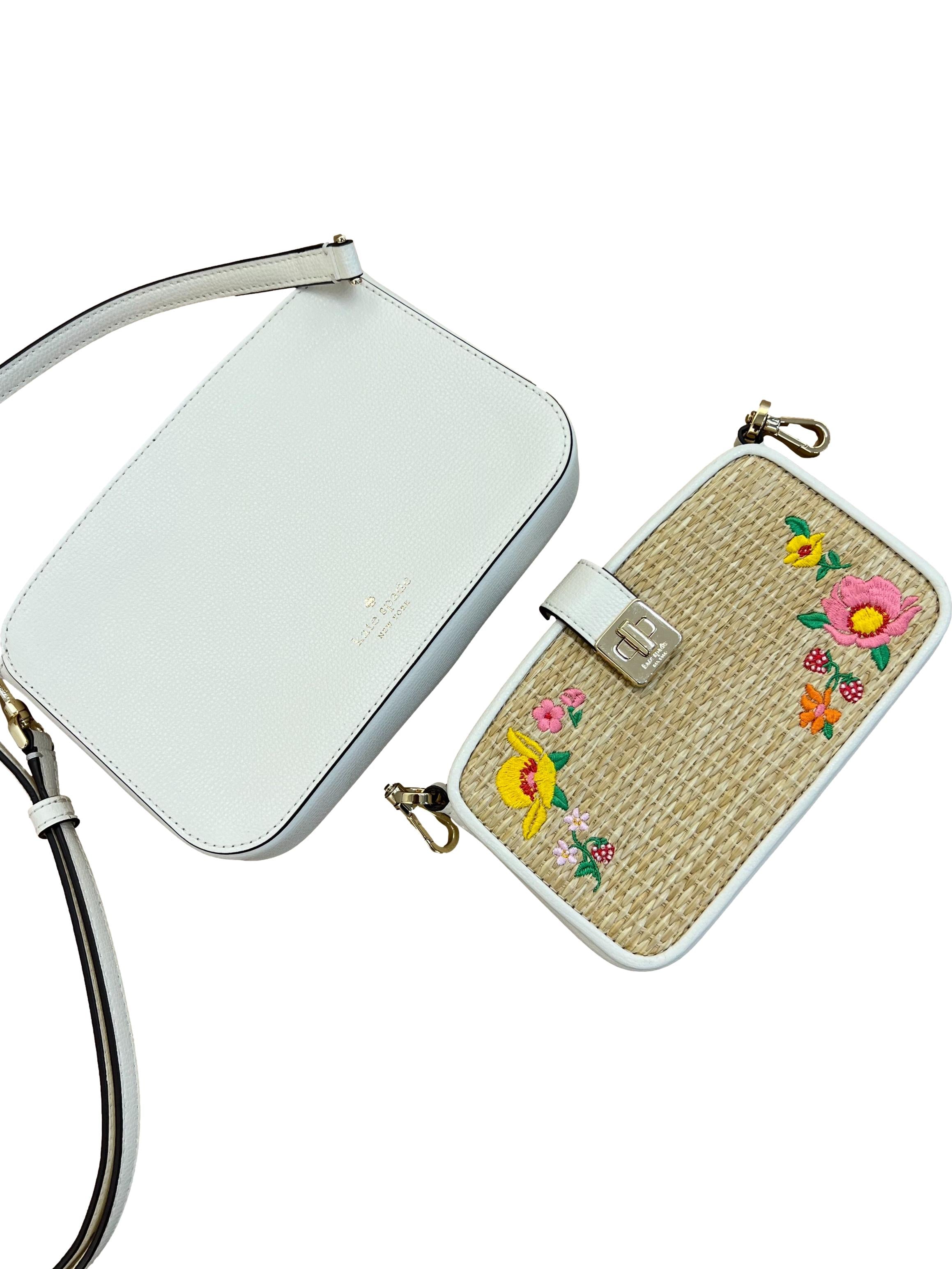 Phoebe Straw Crossbody Duo