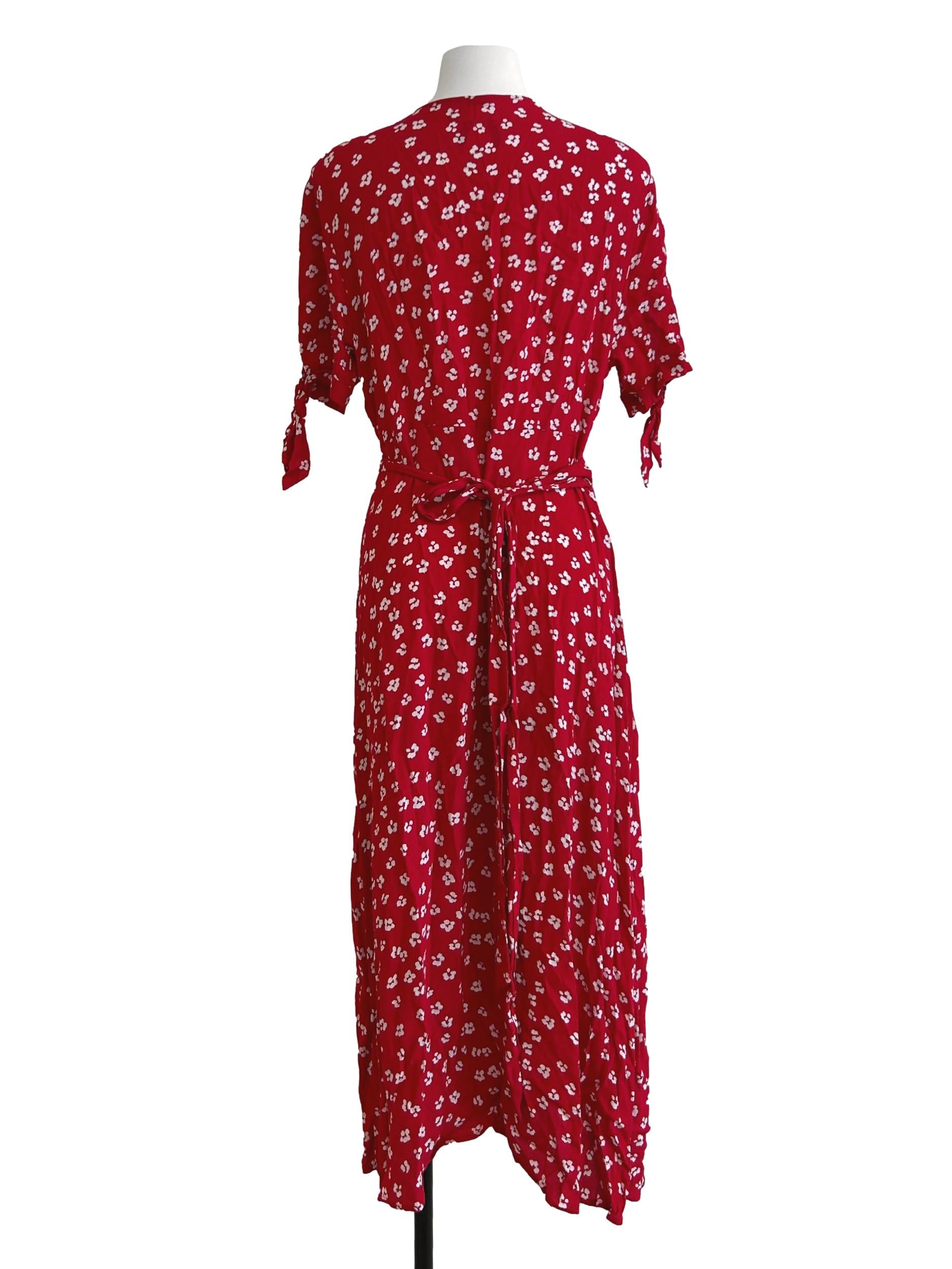 Candy Red Wrap Dress