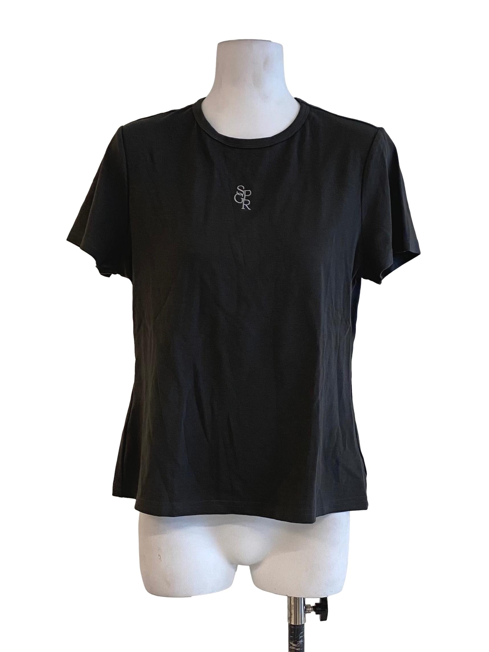 Intense Pebble Grey White Knit Letters Shirt