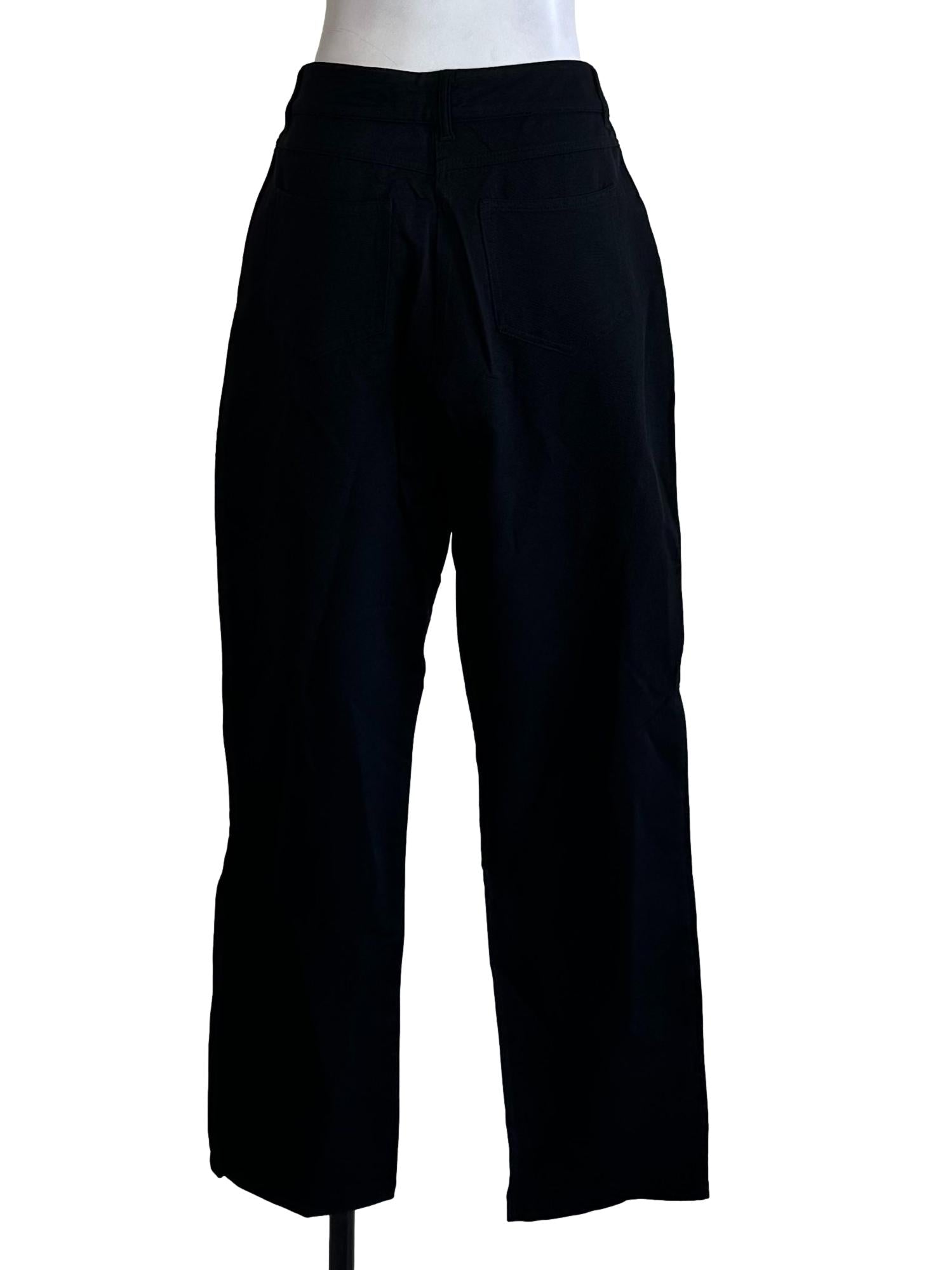 Onyx Black Formal Straight Pants