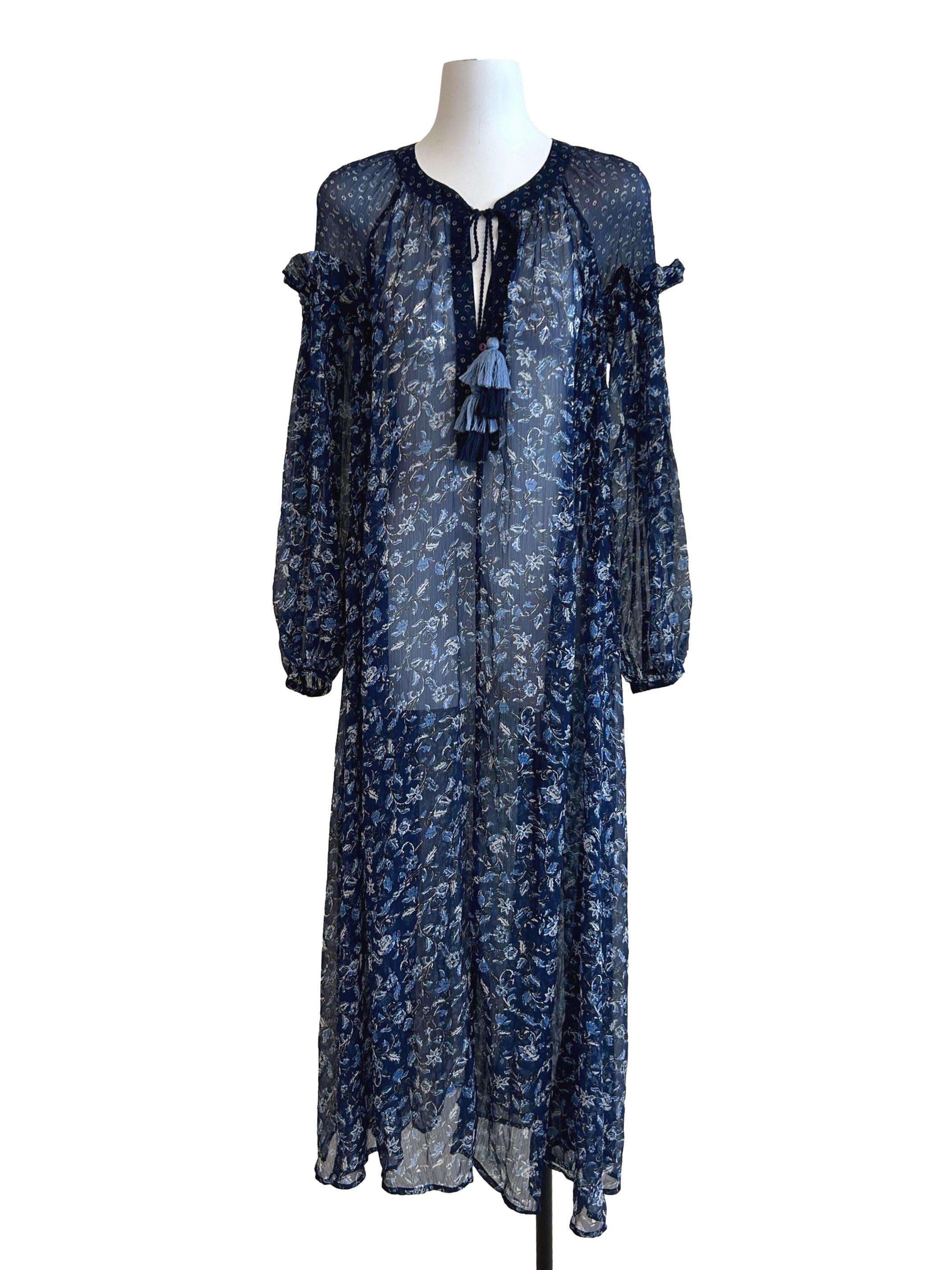 Navy Blue Boho Dress