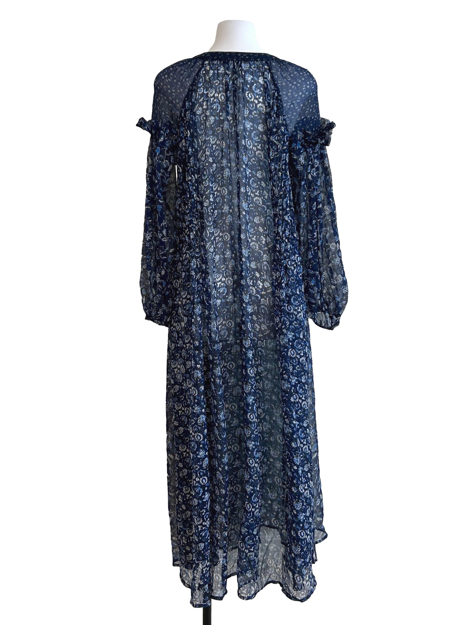 Navy Blue Boho Dress