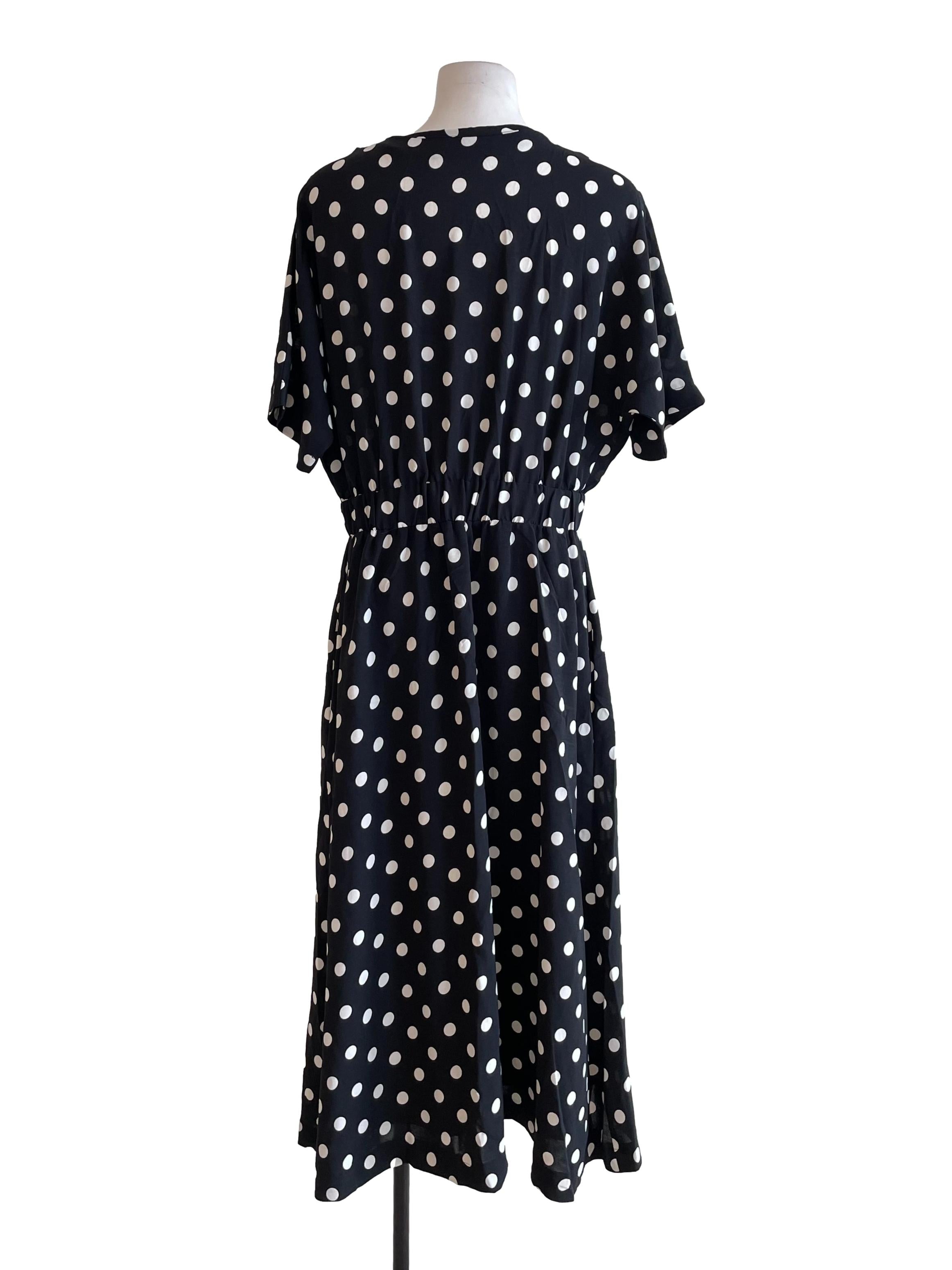 Black Polka Dots Bouffant Dress