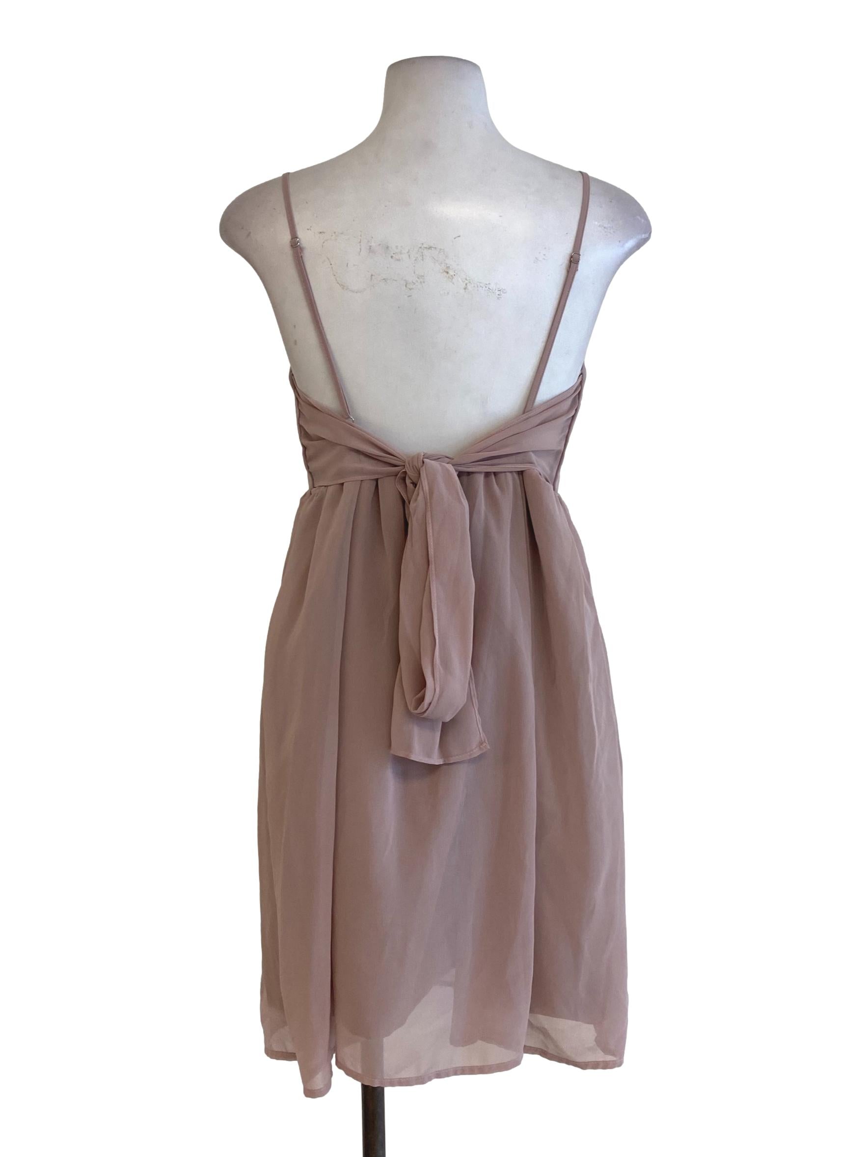 Dusty Pink Blouson Dress
