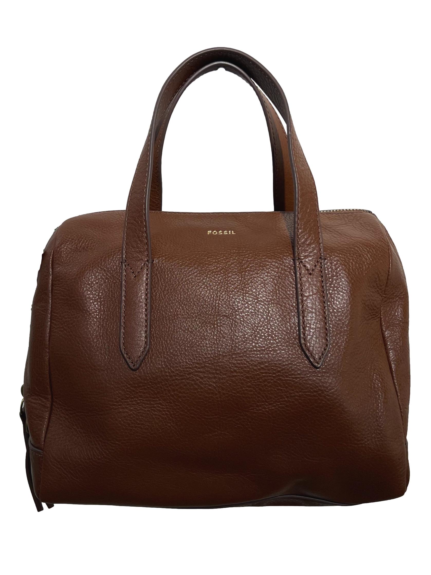 Brown Leather Fossil  Handbag