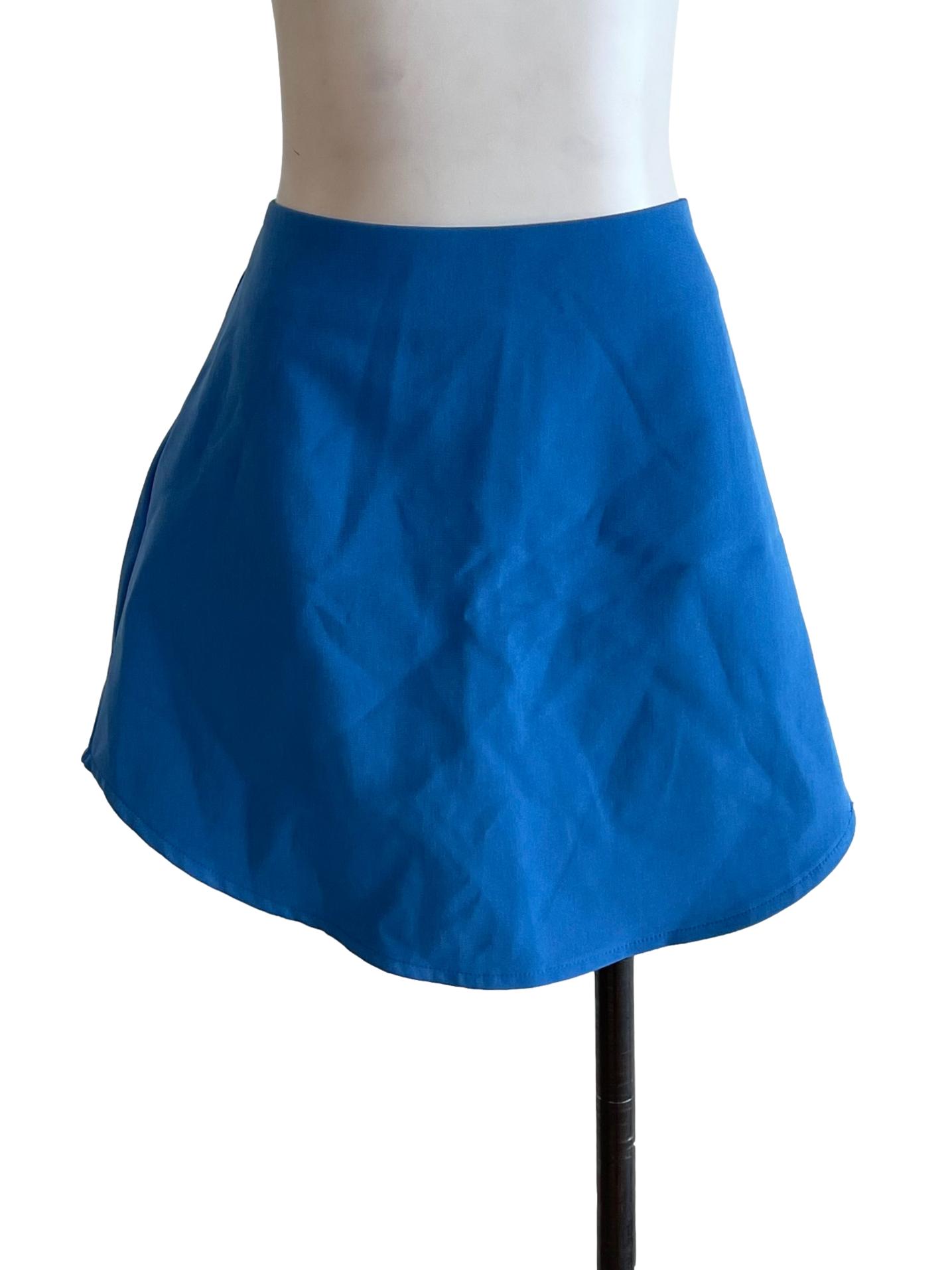 Blue Tunic Mini Skirt