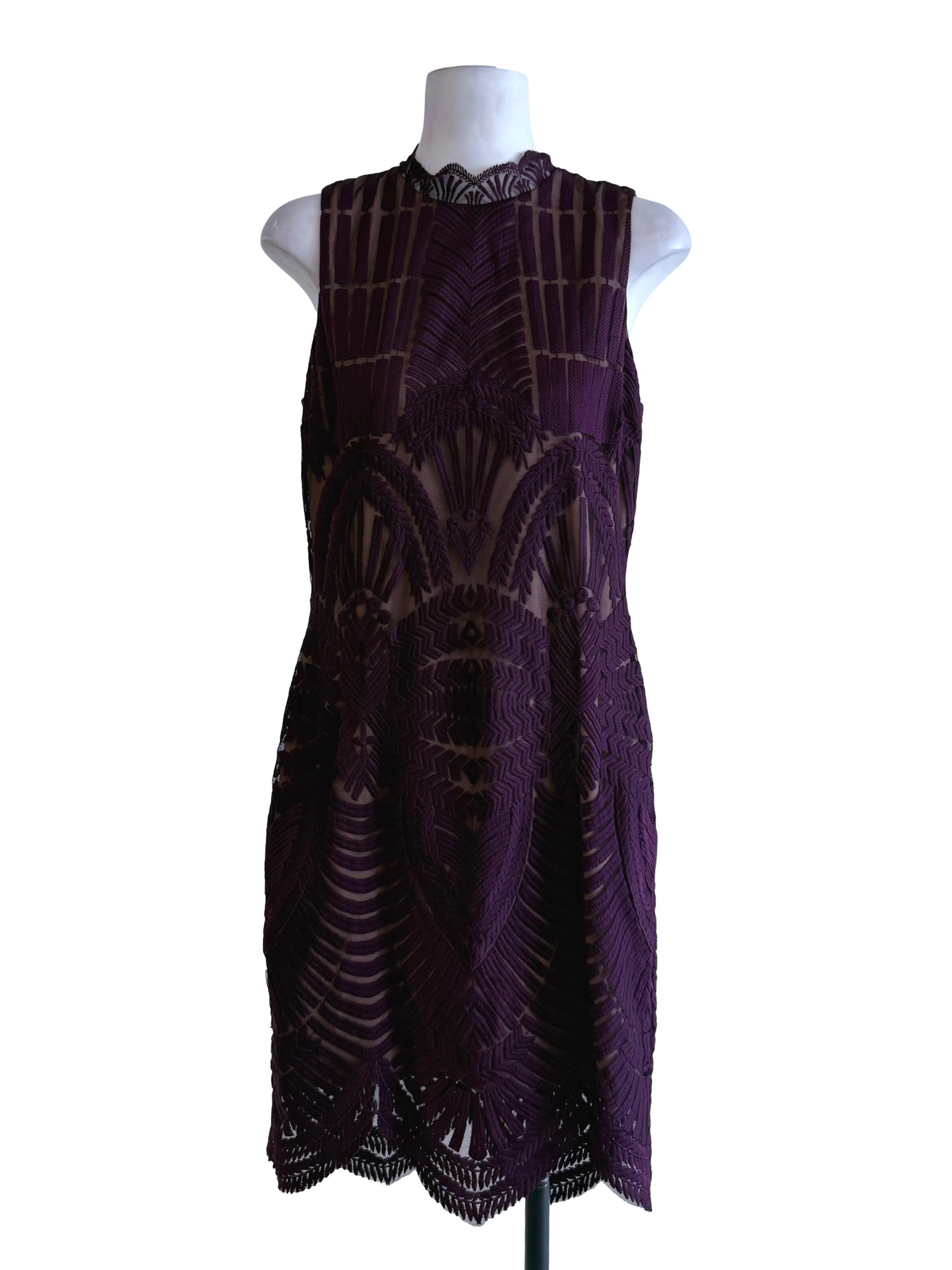 Plum A Line Dress