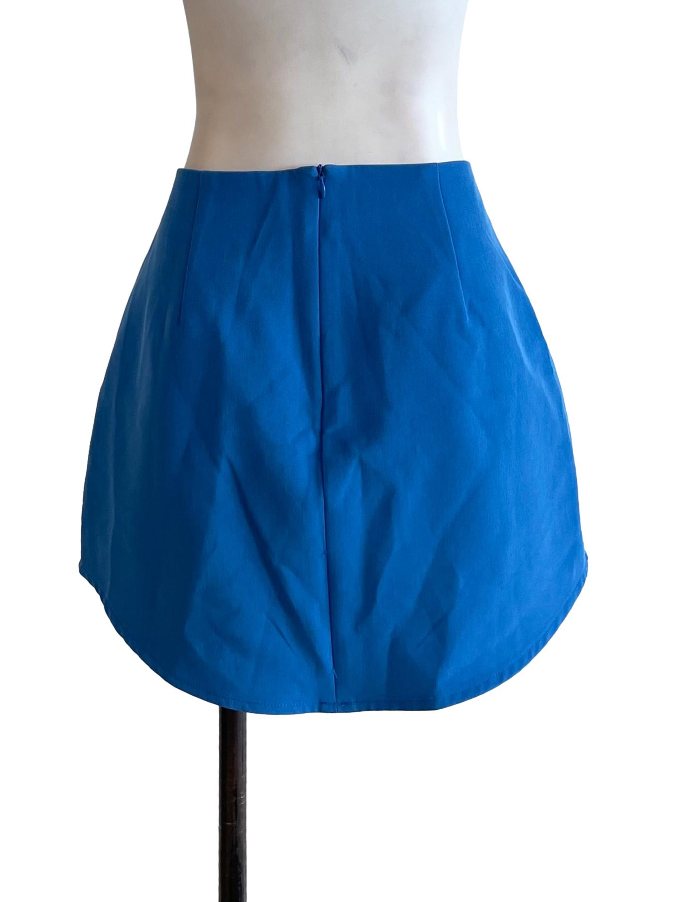 Blue Tunic Mini Skirt