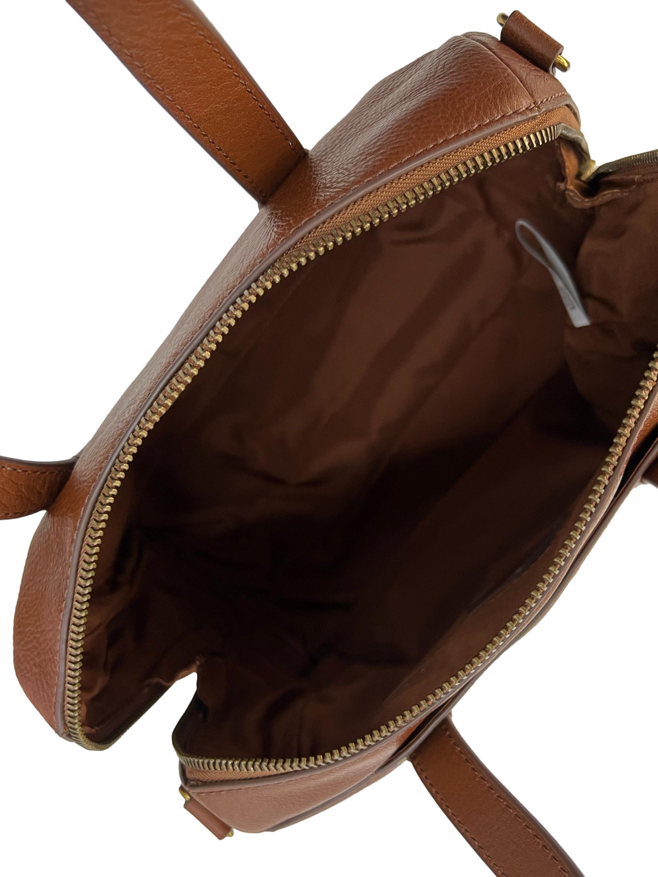 Brown Leather Fossil  Handbag