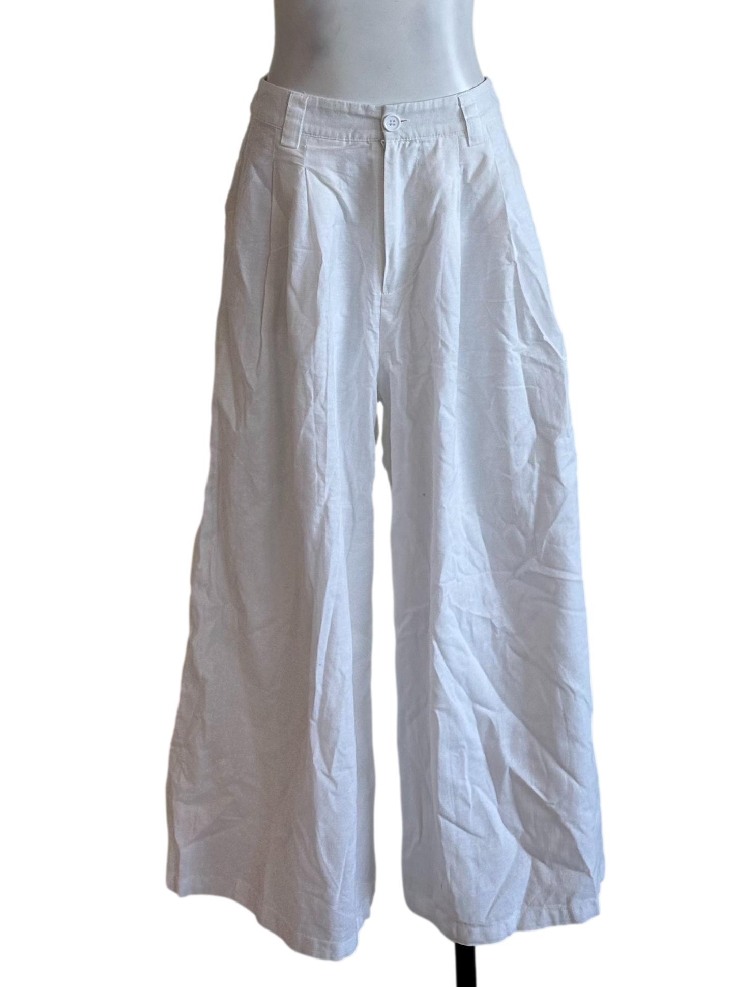 Snow White Wide Leg Pants