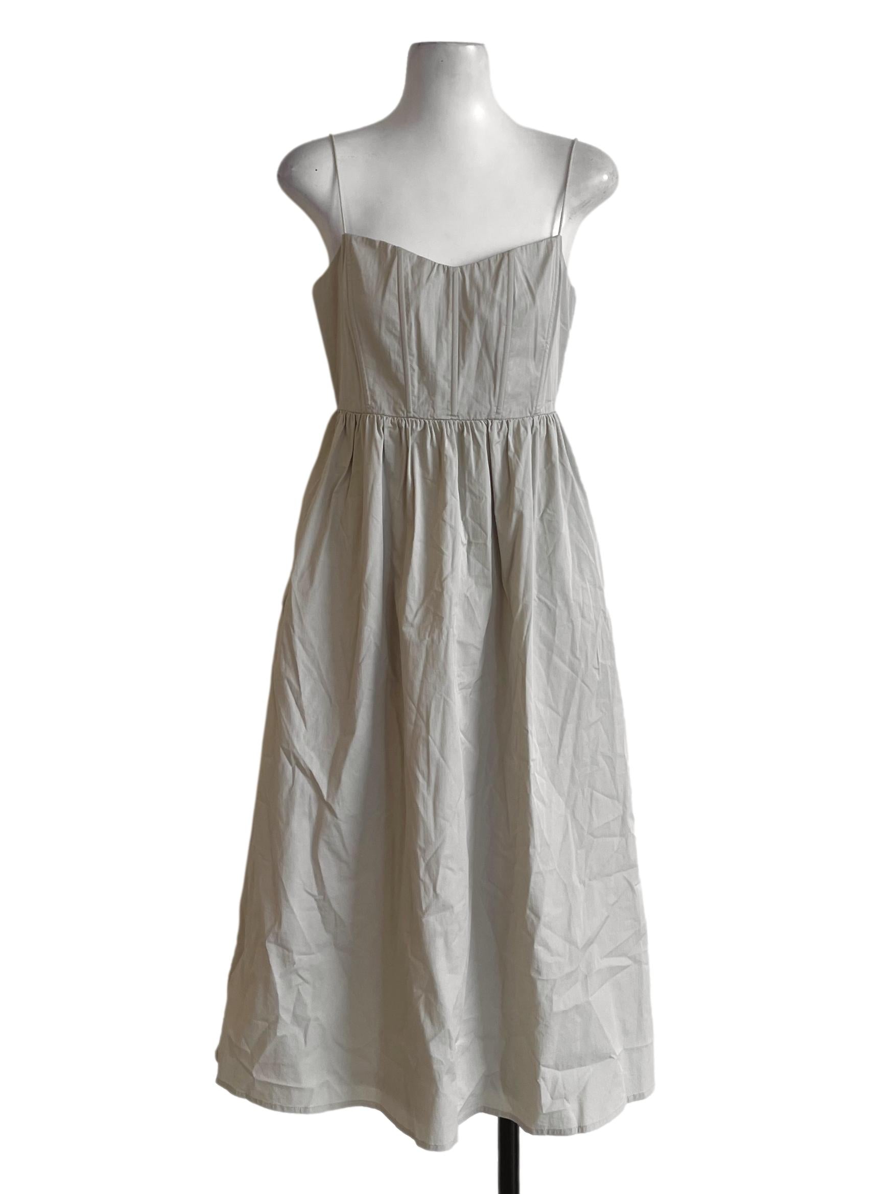 Pastel Brown Single Strap Dress