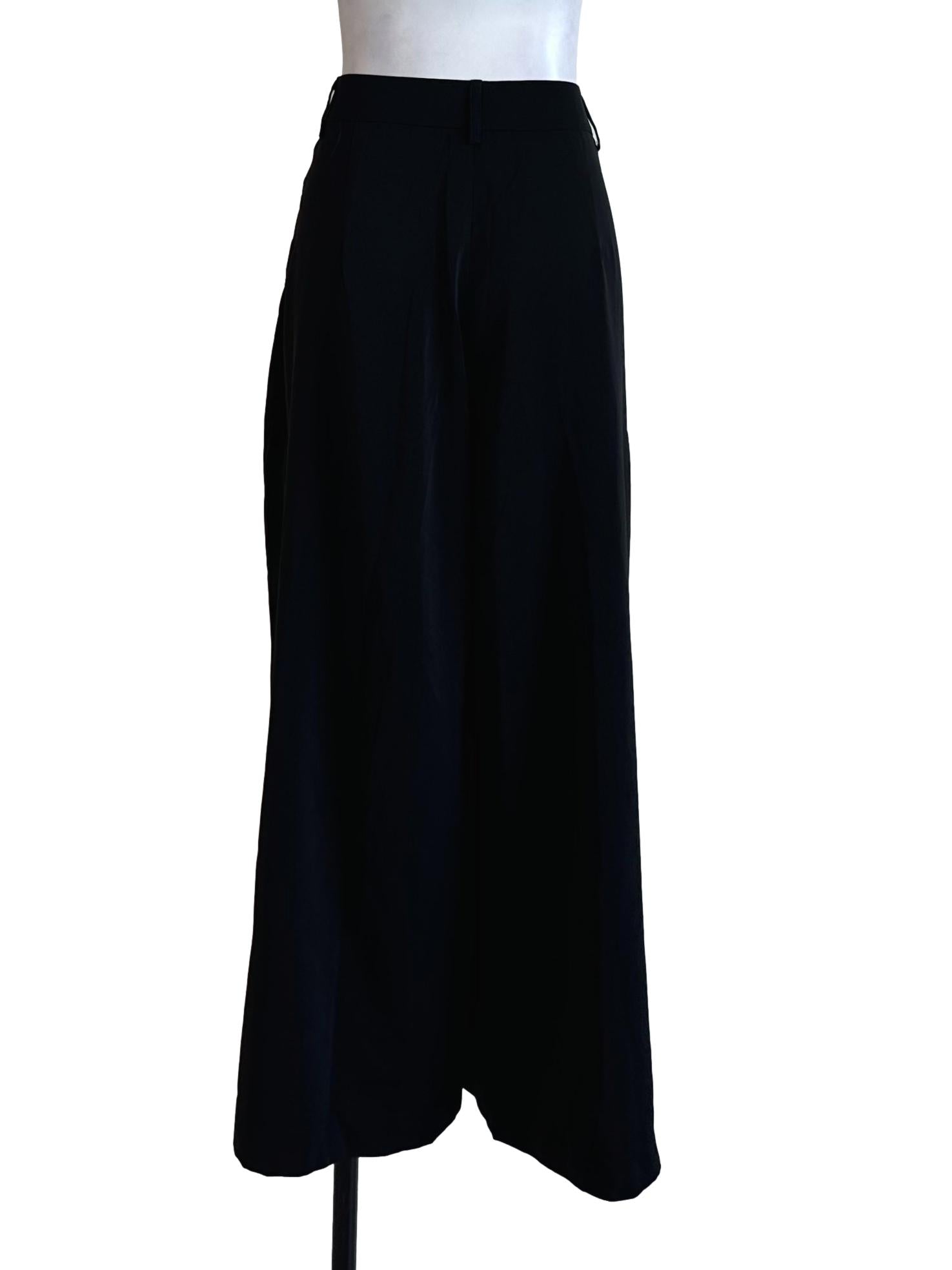 Onyx Black High Waist Palazzo