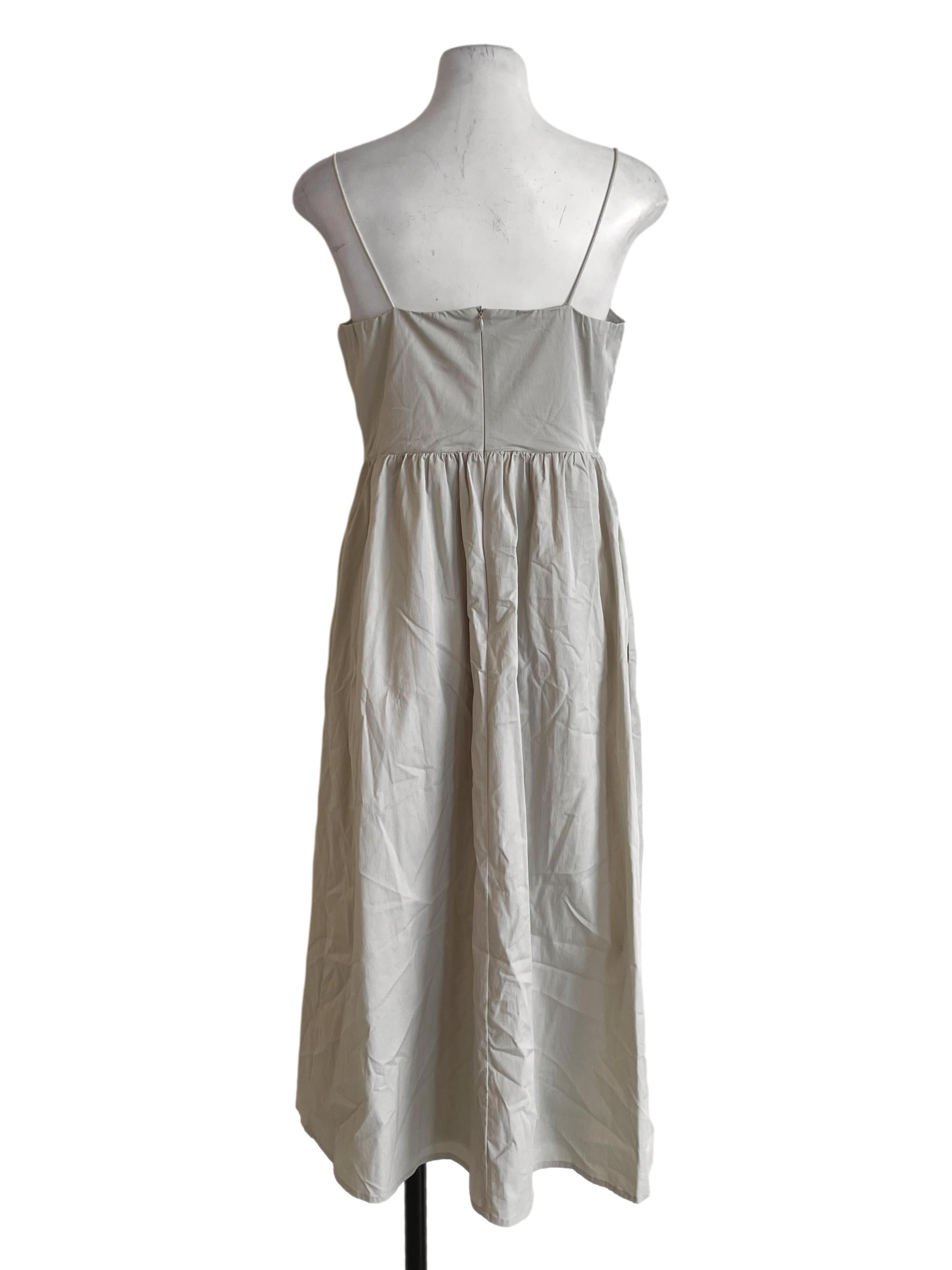 Pastel Brown Single Strap Dress