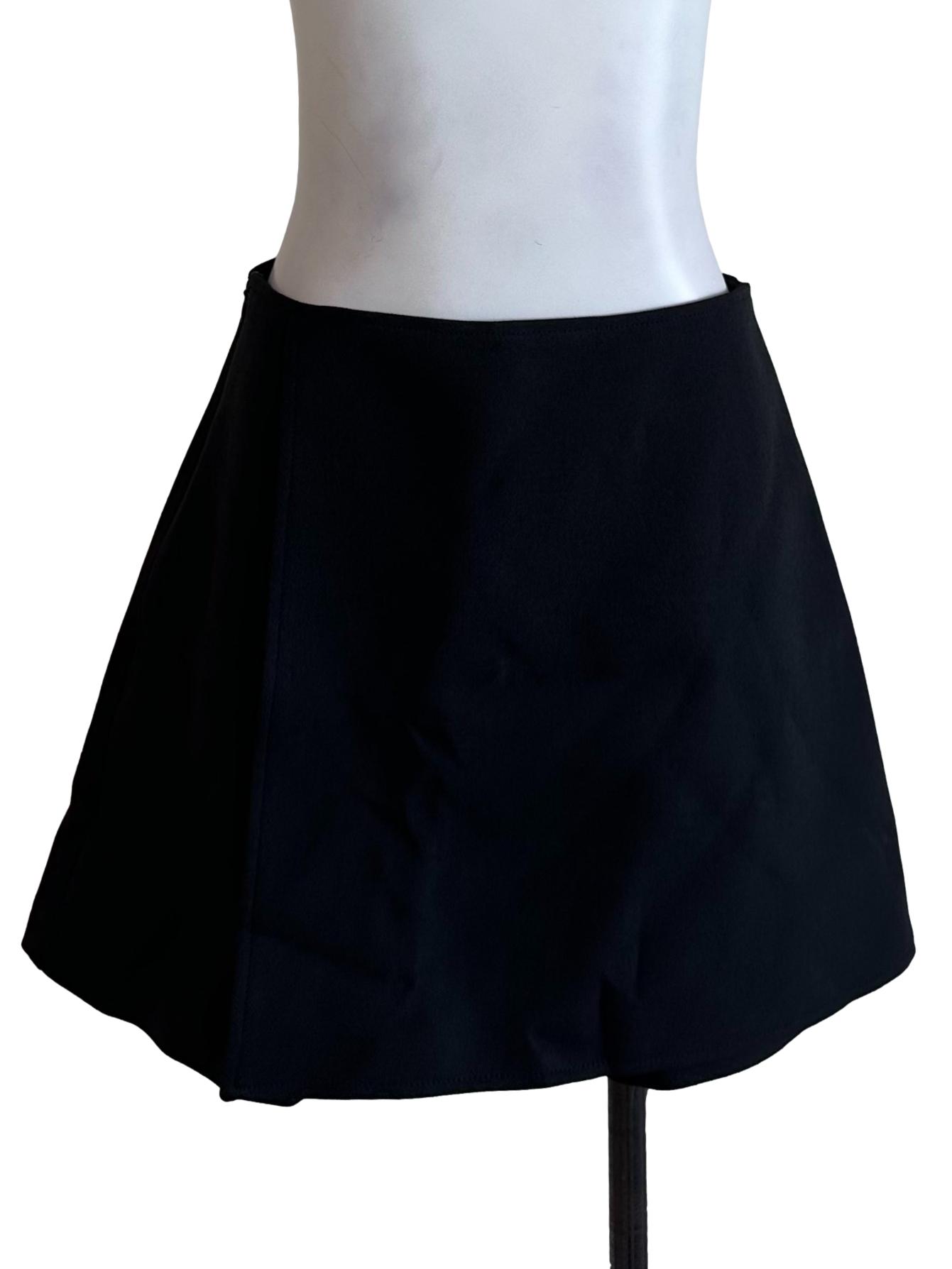 Raven Black Wrap Shorts