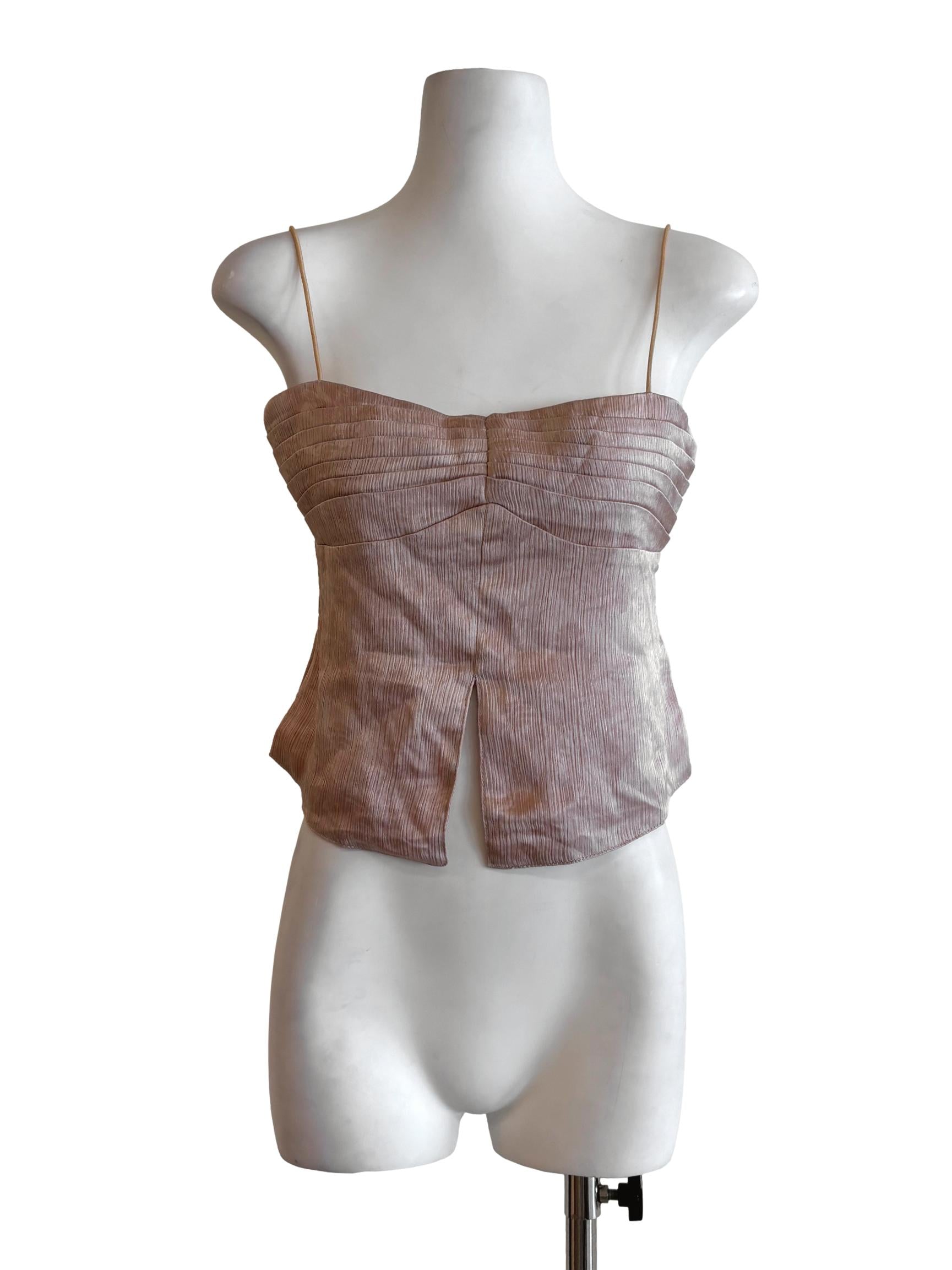 Champagne Pink Spaghetti Strap Top