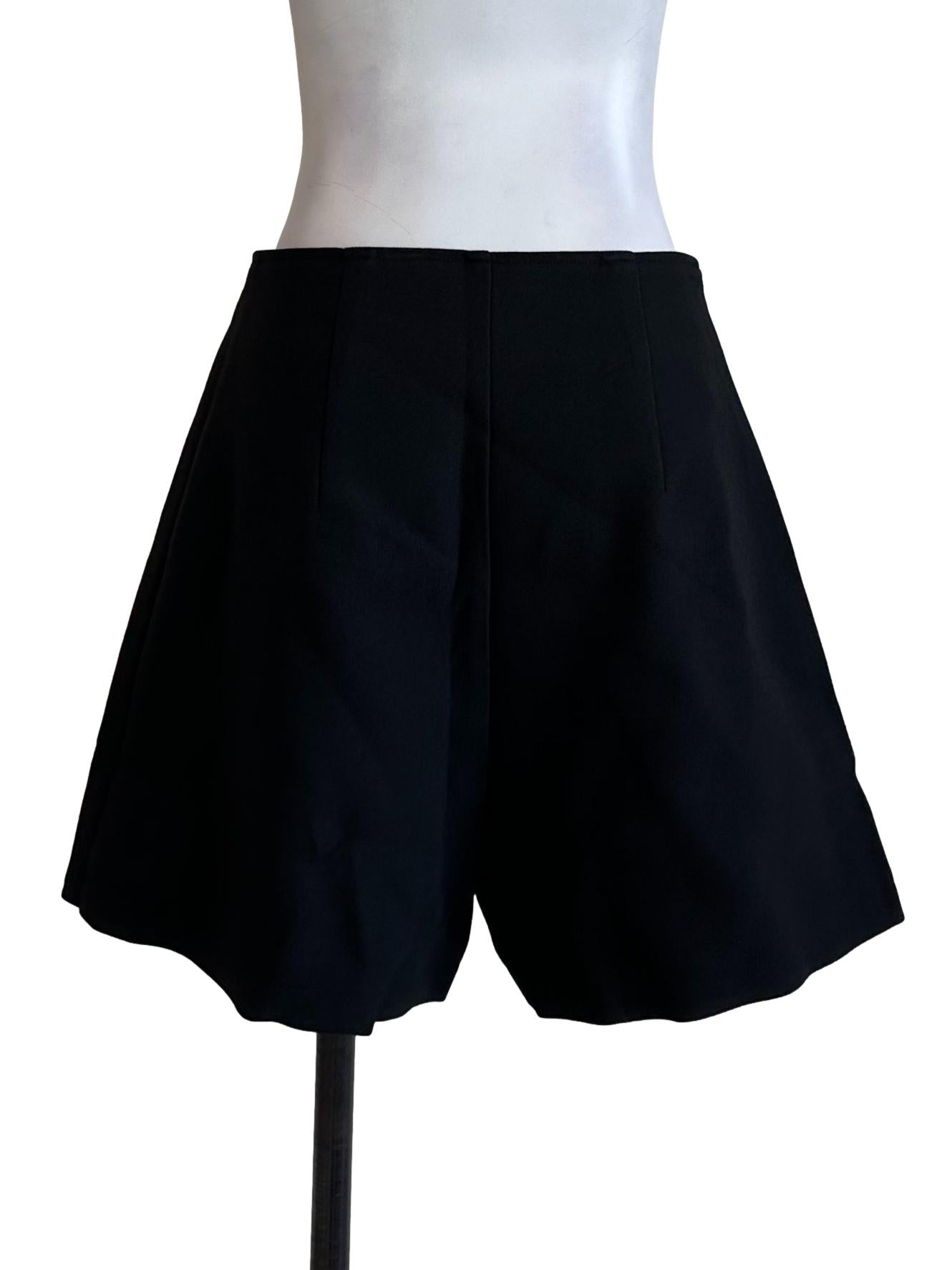Raven Black Wrap Shorts
