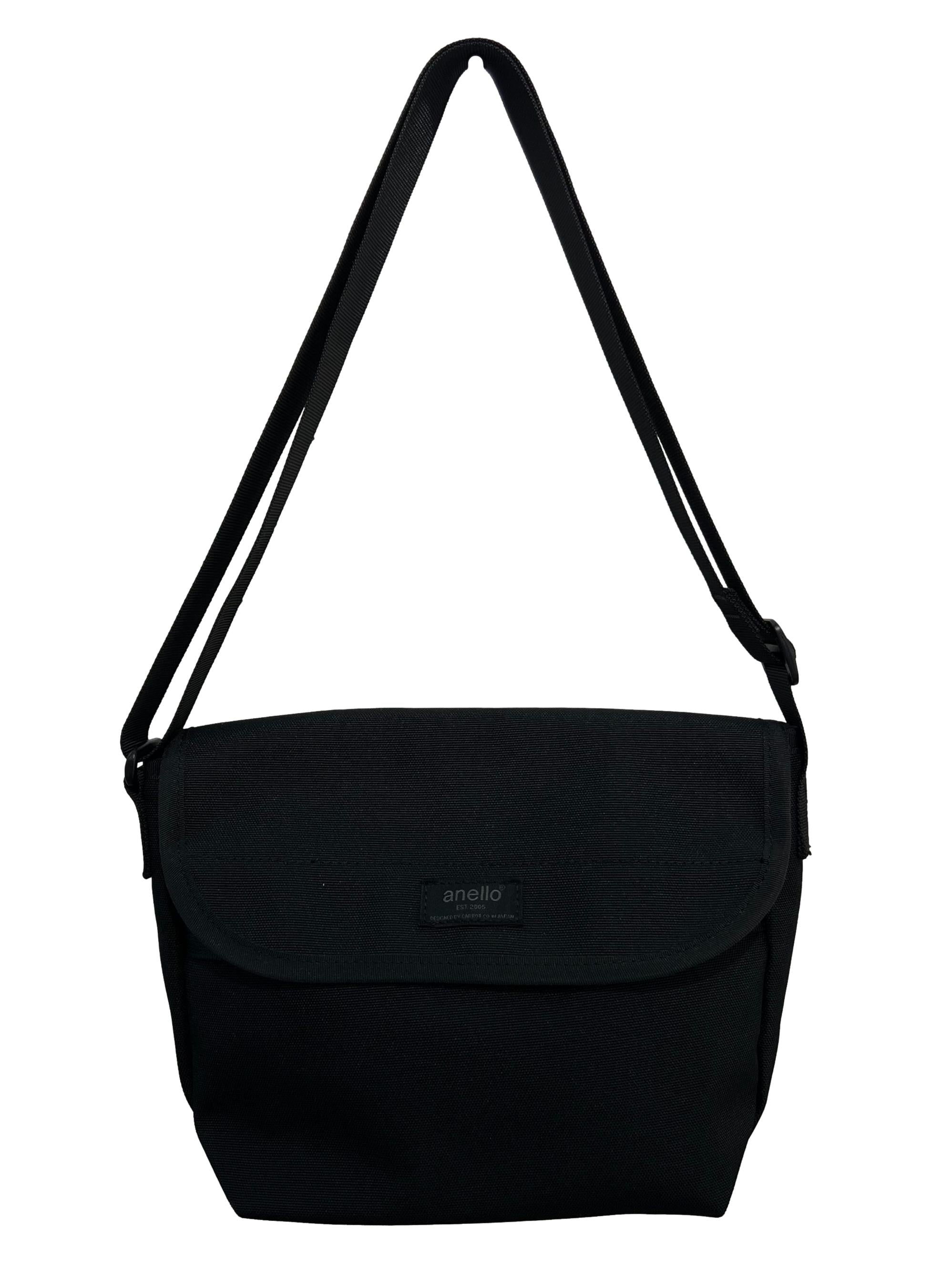 Black Polyester Anello Mini Shoulder Bag