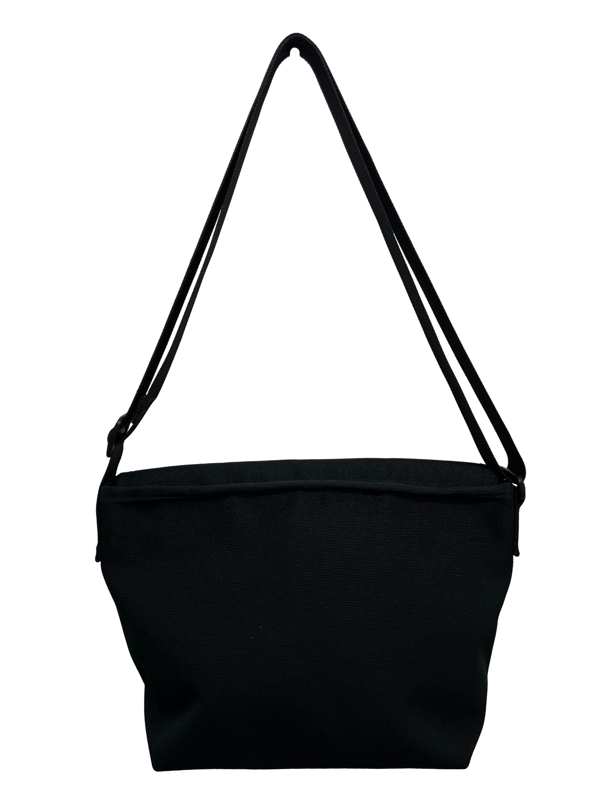 Black Polyester Anello Mini Shoulder Bag