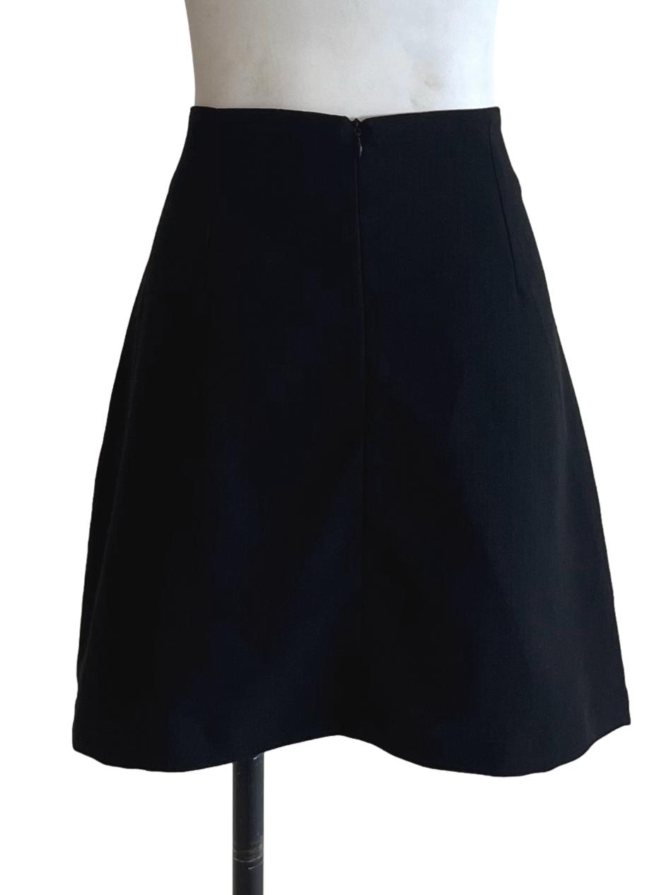 Black High-Waisted Mini Skirt