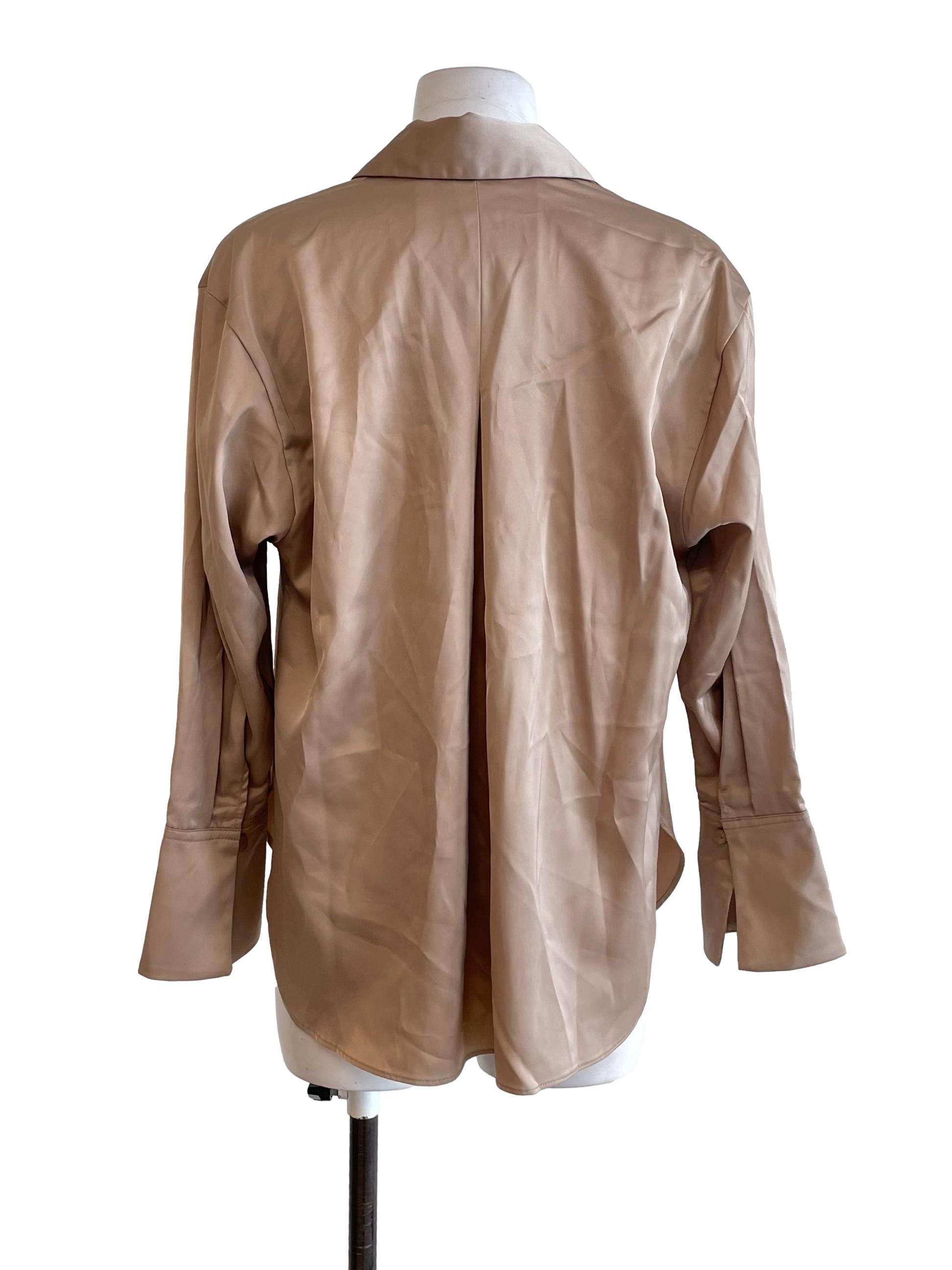Sepia Satin Dad Shirt