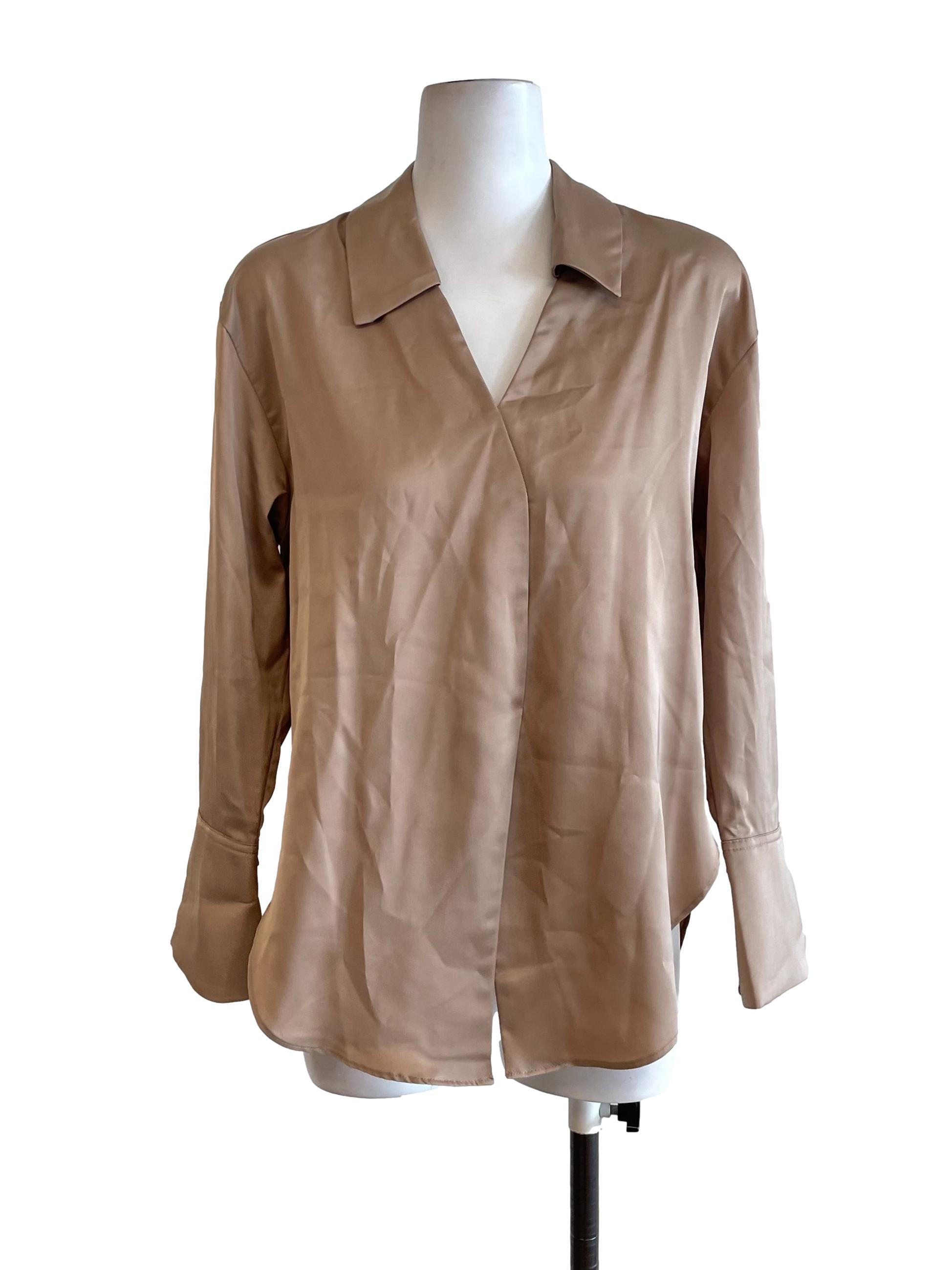 Sepia Satin Dad Shirt