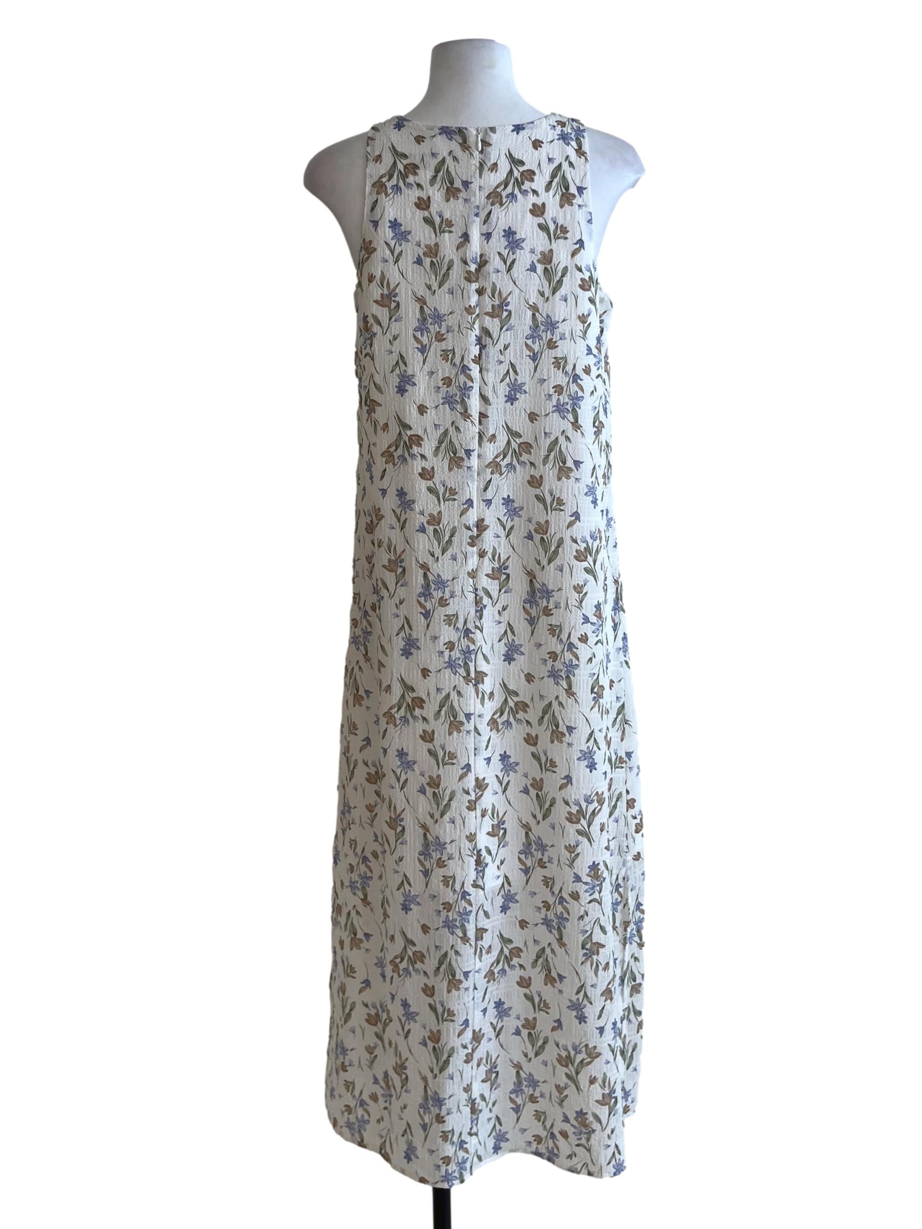 White Floral Shift Dress