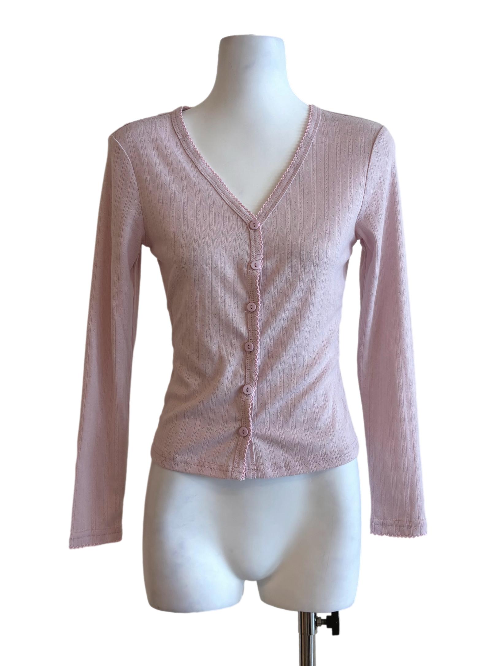 Baby Pink Knit Cardigan TTR