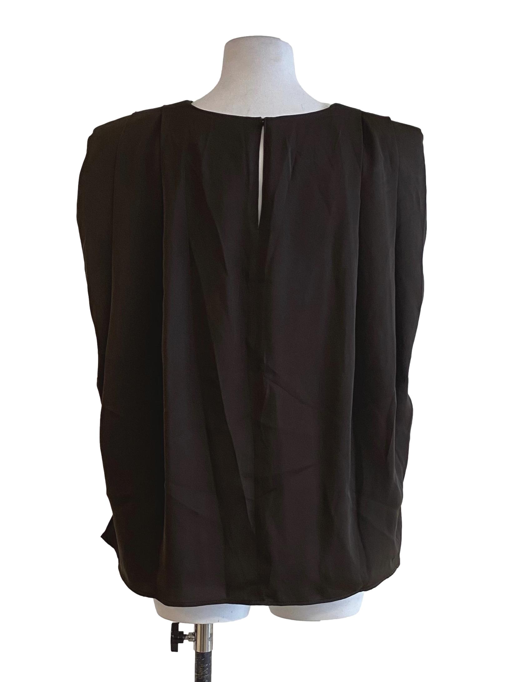 Umber Cocoa Brown Satin Blouse