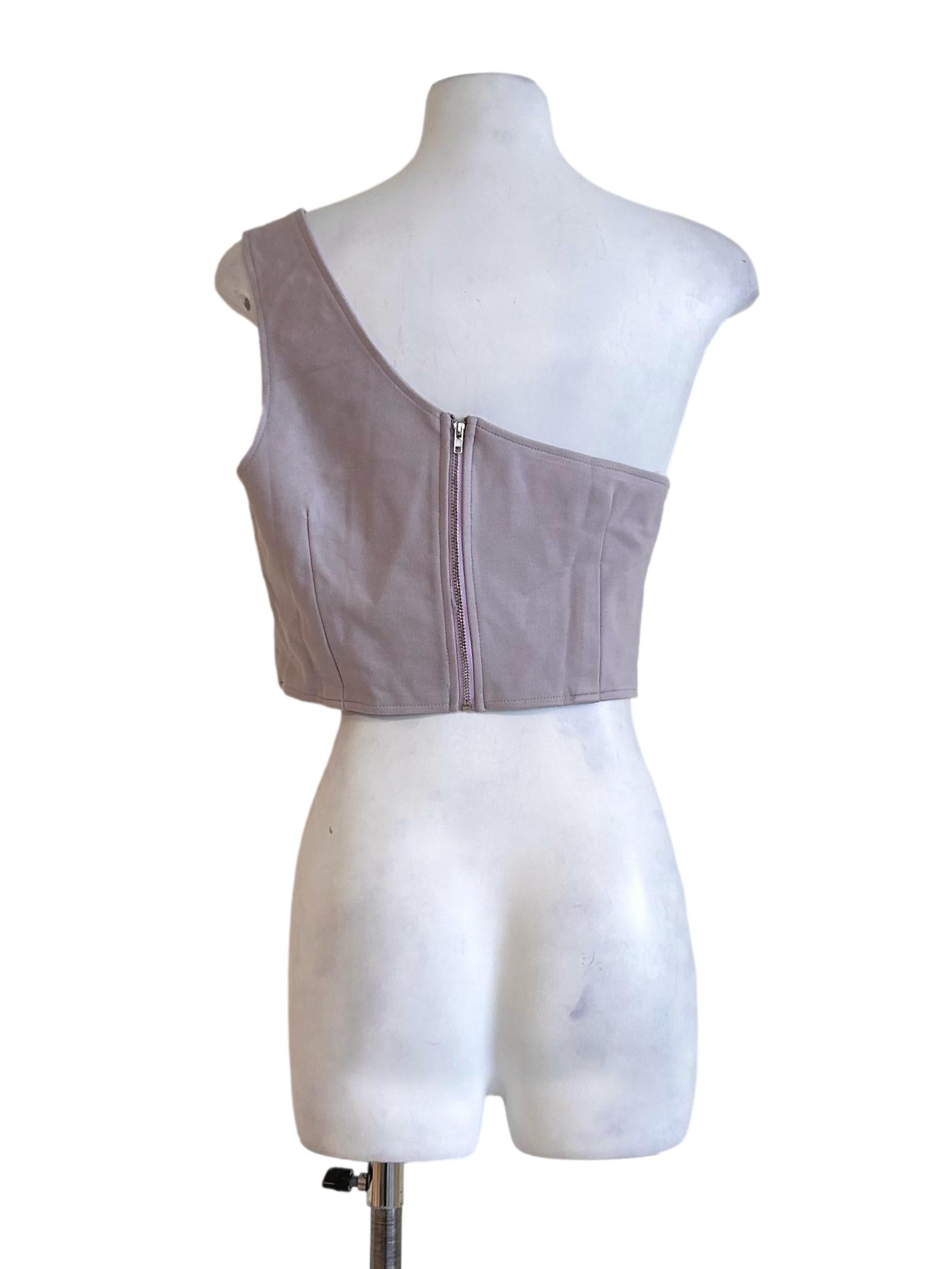 Lavender Ring One-Shoulder Top TTR