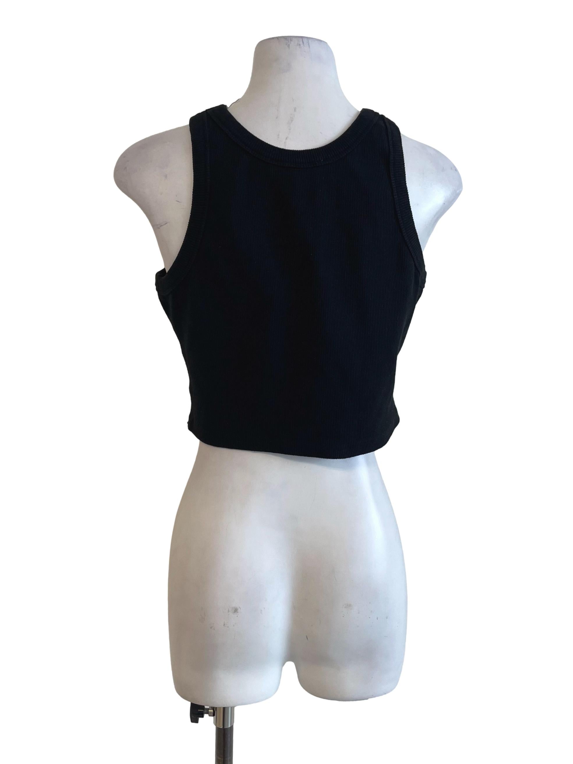 Black Ribbed Tank Top LB