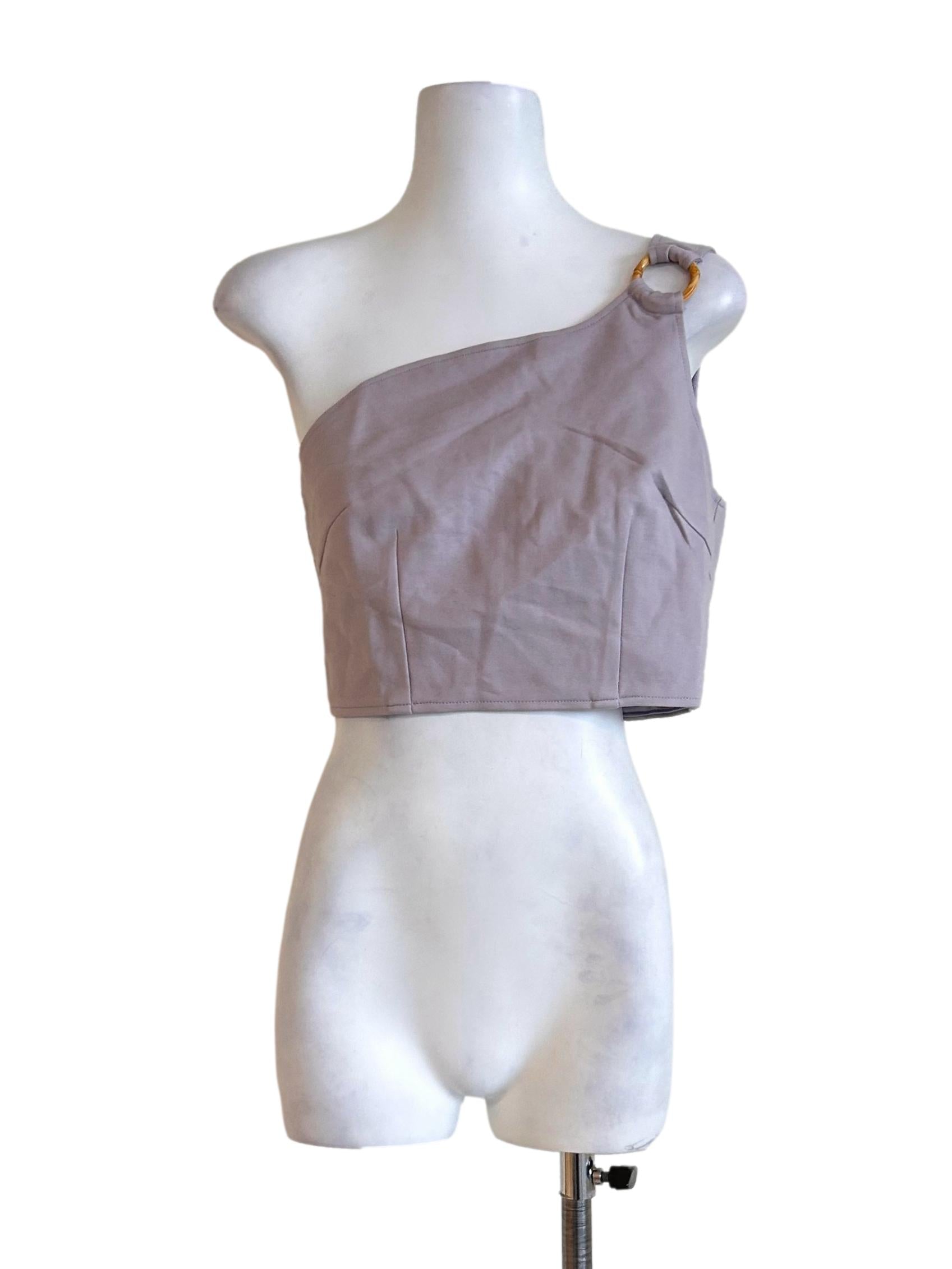Lavender Ring One-Shoulder Top TTR