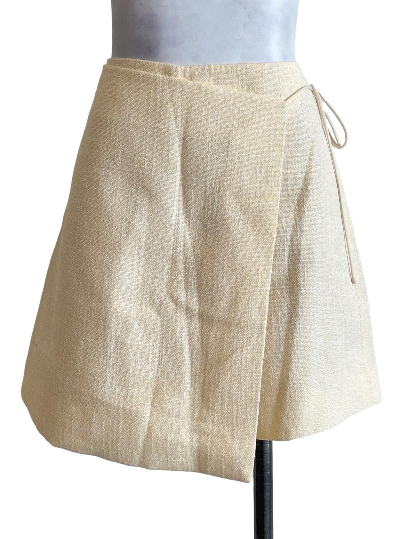 Banana Yellow Wrap Skorts