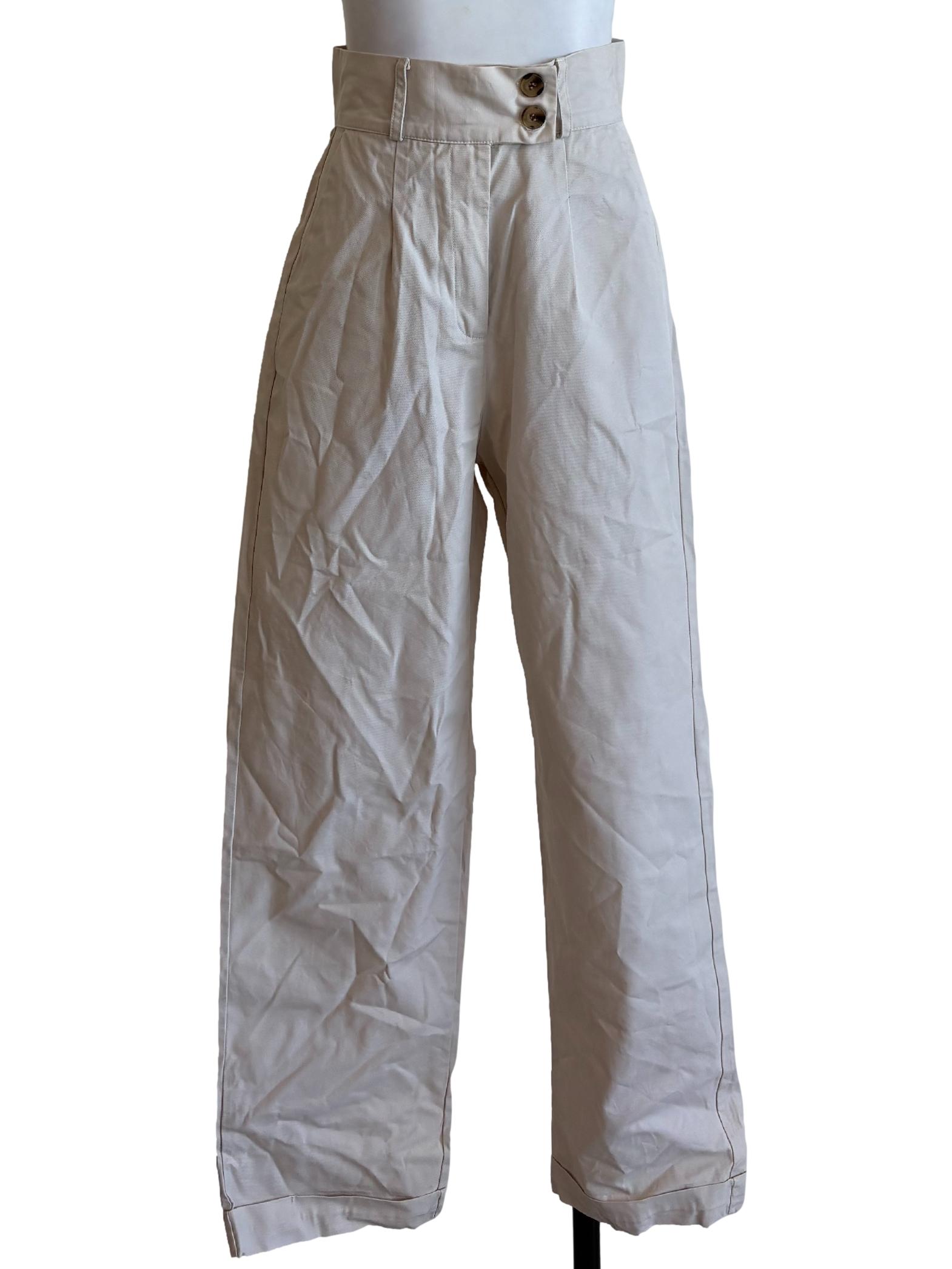 White Tappered Pants TEM